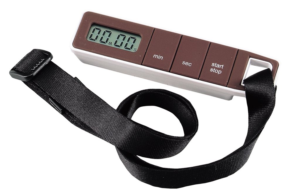 Pearl Metal C-3239 Vibrating Timer for Cooking, Studying, Exams & Learning - Portable Kitchen Timer with Silent Vibration Mode for Classrooms, Exams, Meditation & Focus Sessions (Brown)