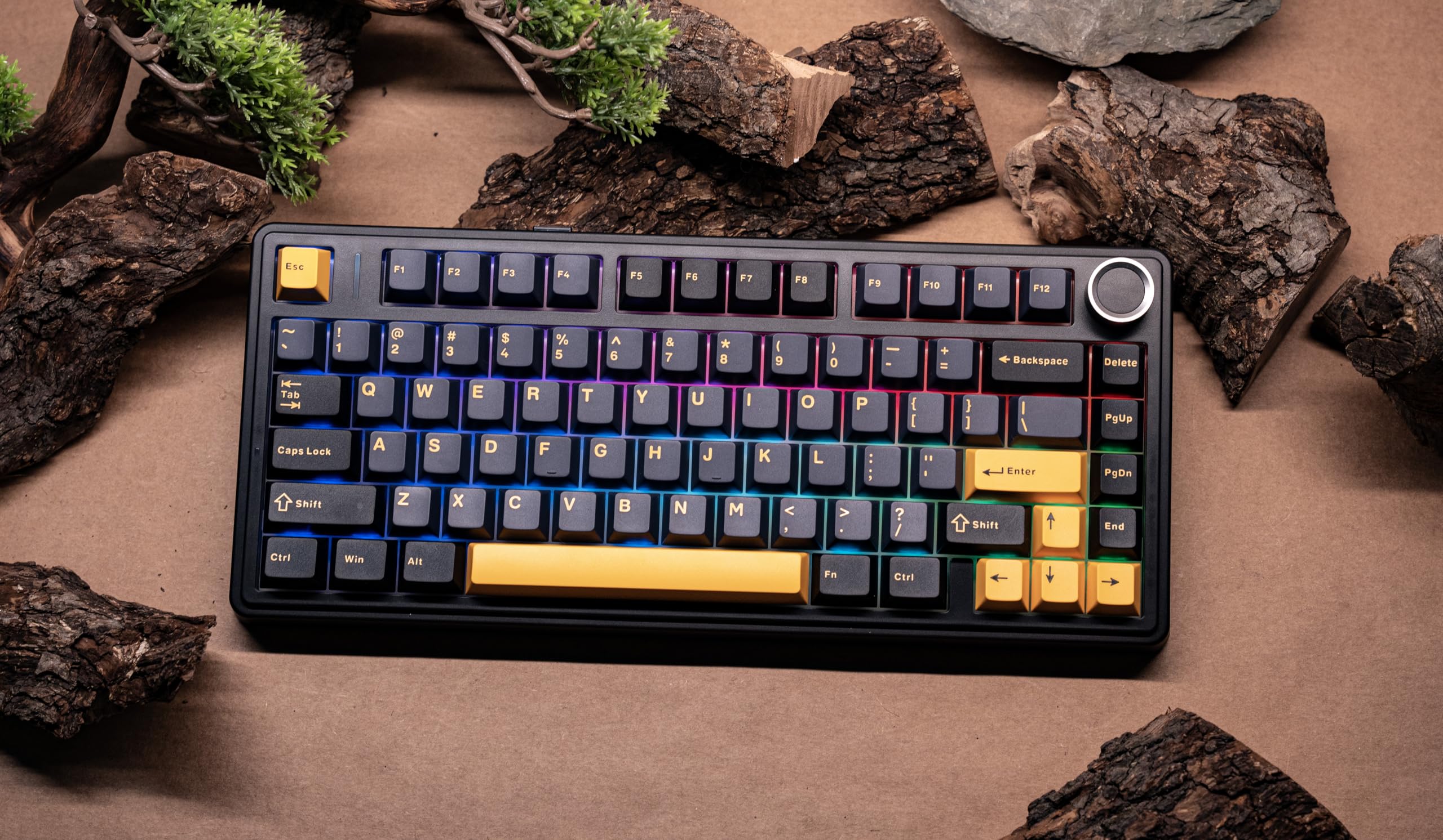EPOMAKER F75 Wireless Mechanical Keyboard - Hot Swappable, RGB, Bluetooth/2.4GHz/USB-C for Gaming & Office