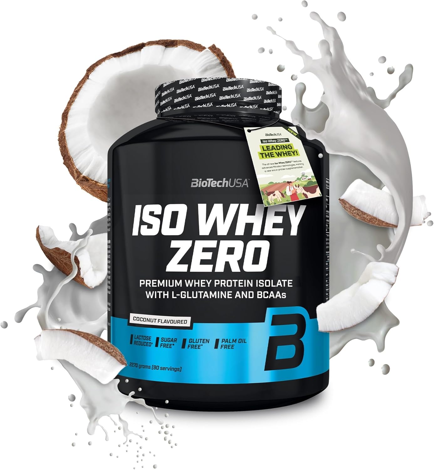 BioTechUSA Iso Whey Zero 2.27kg (5lbs) Premium Protein Powder - Low Carb, Lactose Free Whey Isolate for Muscle Recovery & Growth - Perfect for Post-Workout, Weight Loss & Fitness Enthusiasts