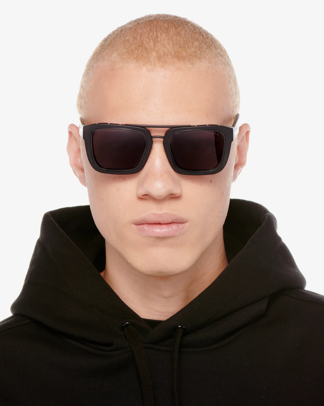 VANTA Draco Sunglasses - Matte Black & Black Metal Frame - Polarized UV Protection - Stylish & Durable for Outdoor Activities, Driving, and Fashion