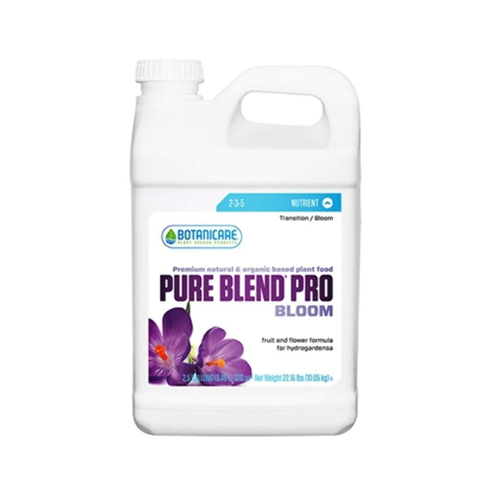 Botanicare Pure Blend Pro Bloom Plant Food - 2-3-5 NPK Ratio for Fruits & Flowers - 2.5 Gallon Organic Nutrient Solution - Perfect for Hydroponics, Soil Gardening & Indoor Plant Growth