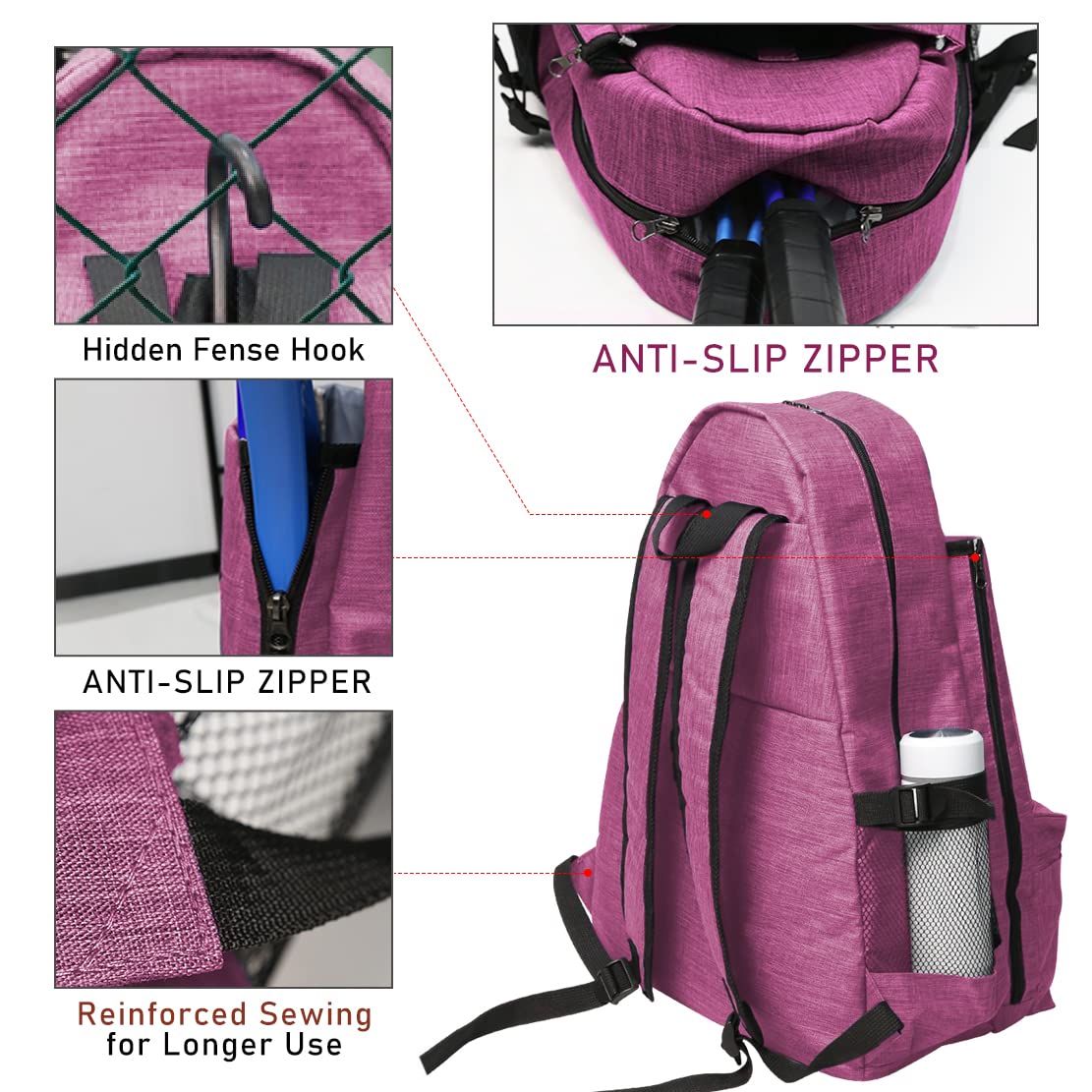 Layway Tennis Backpack for Men & Women - Durable Racket Bag for Tennis, Racquetball, Squash, Badminton & Pickleball | Perfect for Sports Training, Gym & Travel Accessories