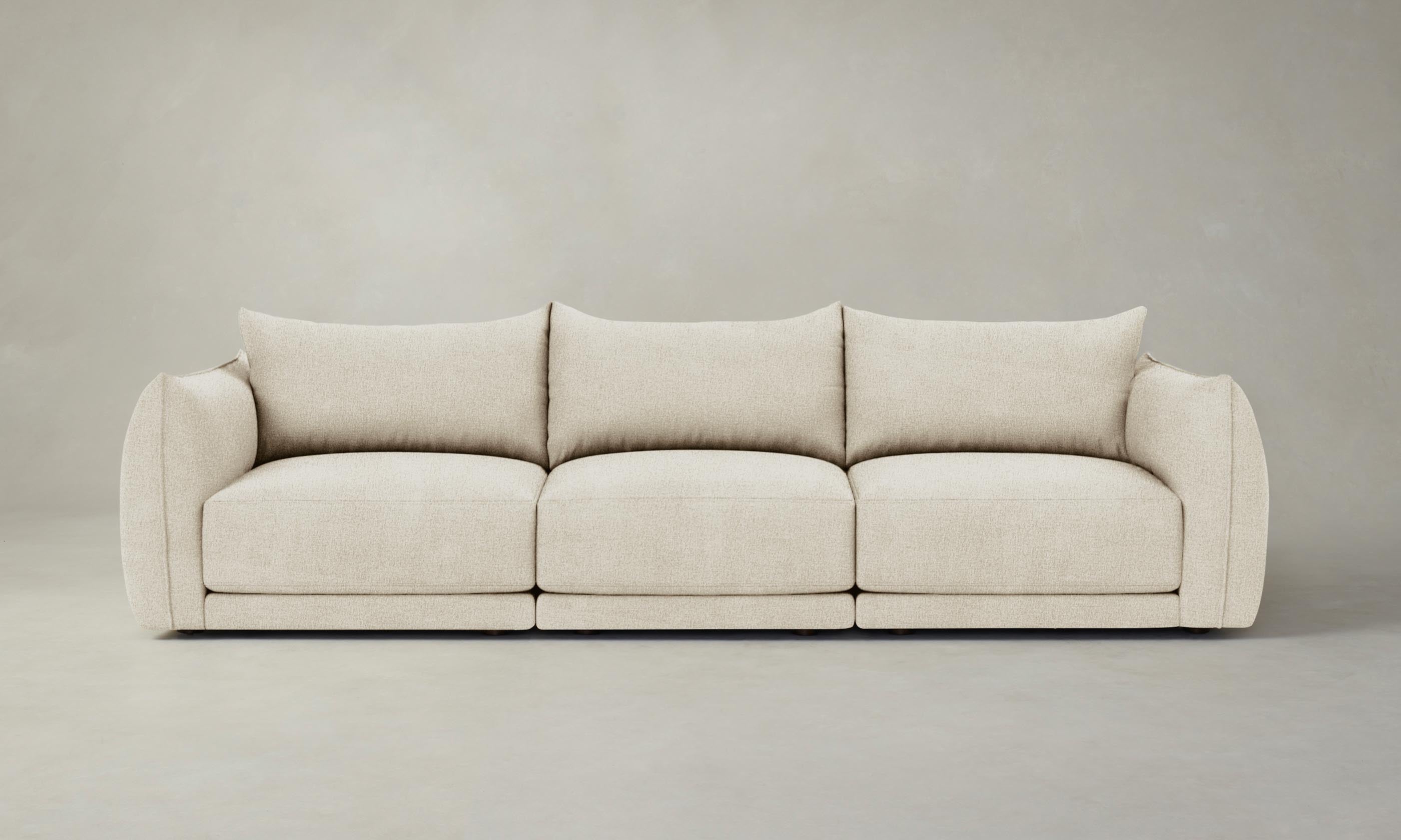 The Jones Modular Sofa with Performance Mélange Weave Fabric - Modern Sectional Couch for Living Room, Lounge & Home Theater Comfort