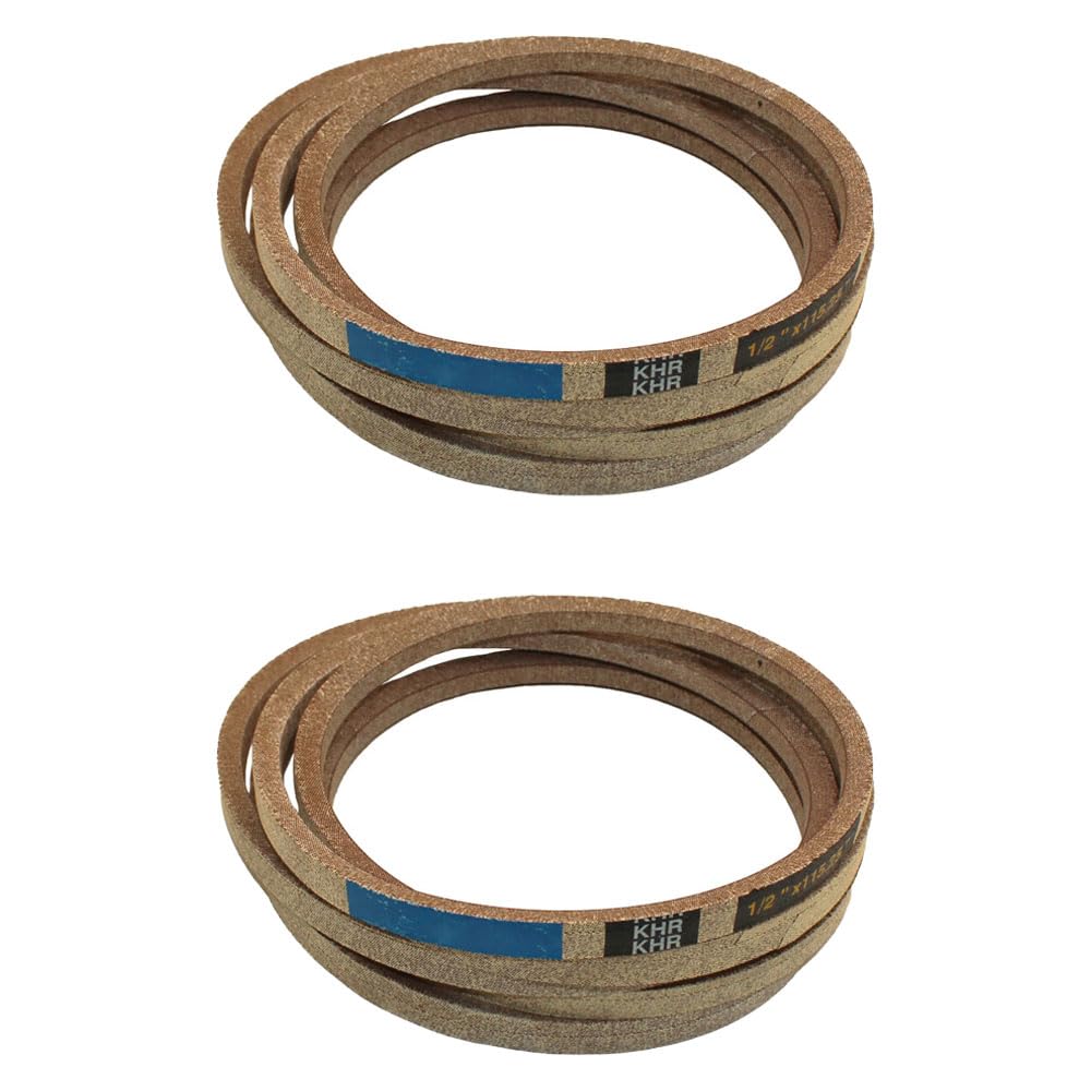 RAParts 2-Pack Replacement Primary Deck Belt for John Deere Lawn Mowers - Perfect for Mowing Large Yards & Professional Landscaping