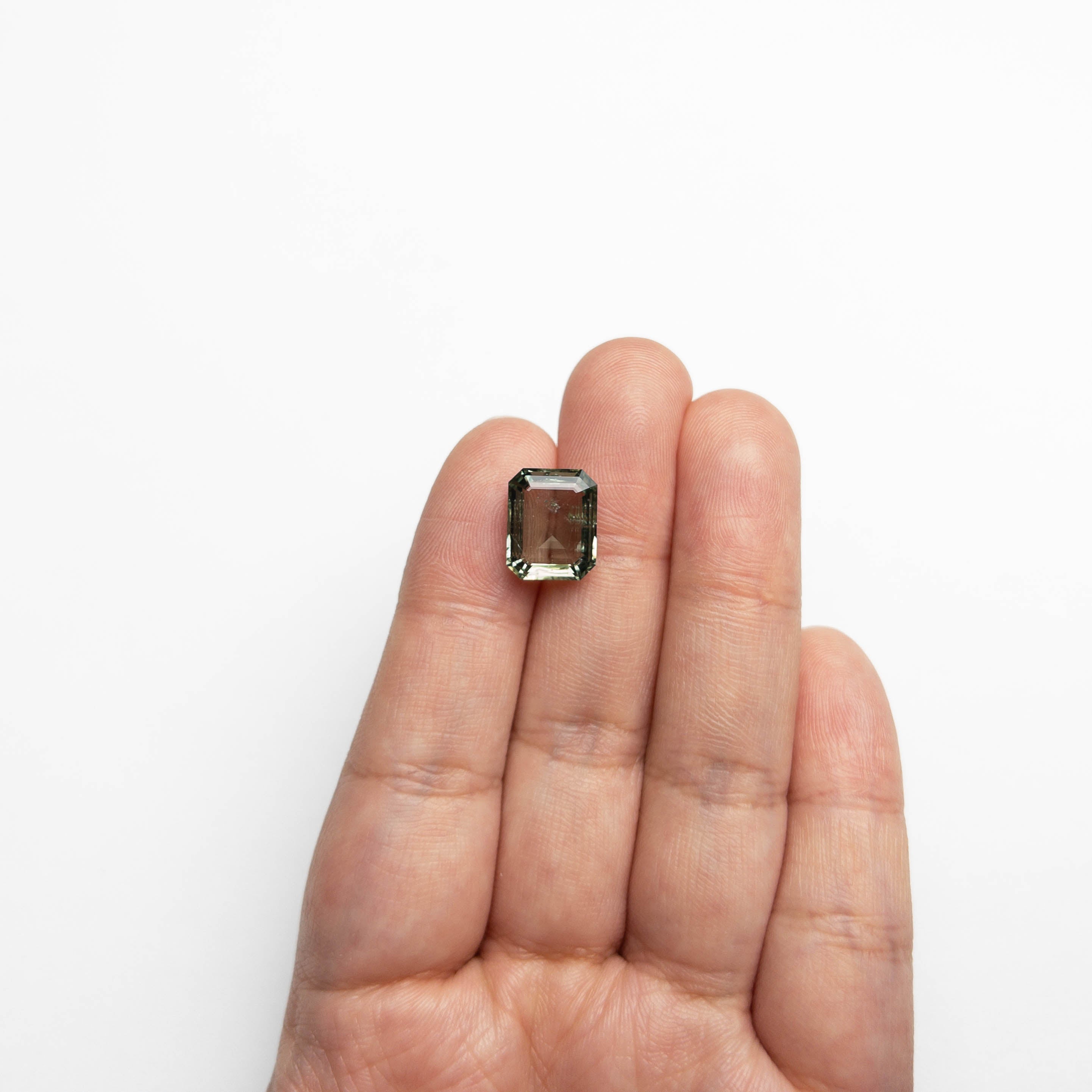 9.42ct Natural Blue Sapphire Gemstone - 12.14x9.78x6.02mm Step Cut with Faceted Corners - Perfect for Engagement Rings & Fine Jewelry Making