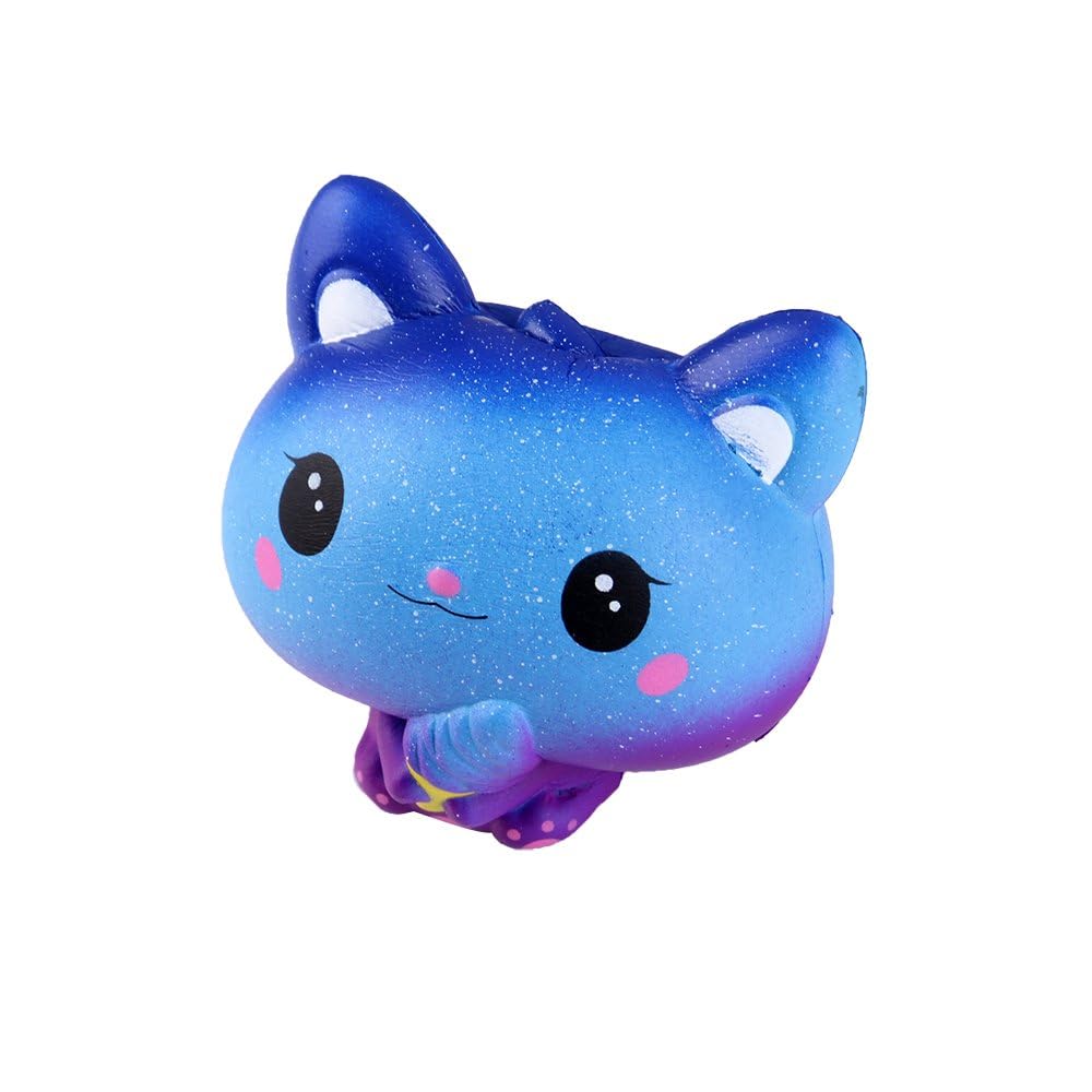 Anboor Cat Squishy Toy - Kawaii Ice Cream Galaxy for Stress Relief & Kids Play