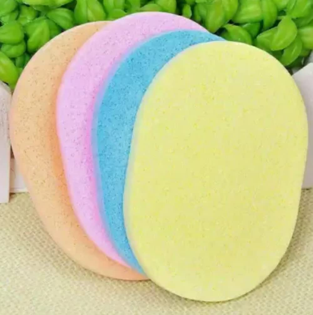 Feelhigh Soft Face Cleansing Sponge Puff - Gentle Makeup Remover & Exfoliating Wash Pad for Daily Skincare Routine | Perfect for Sensitive Skin & Travel Use