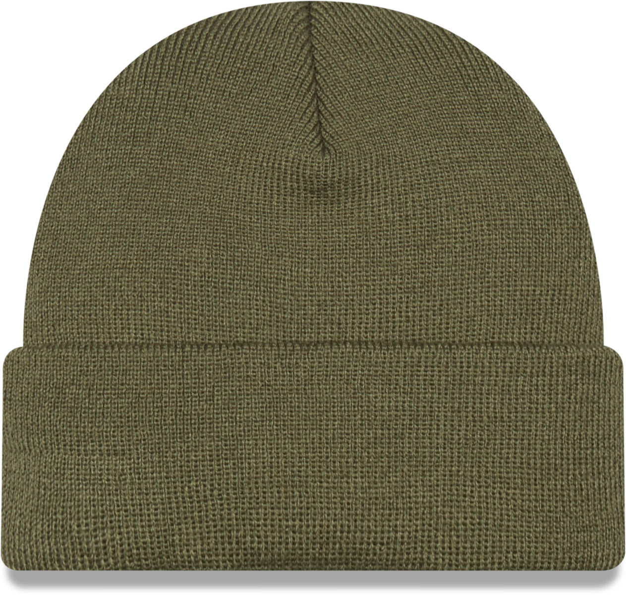 New Era Olive Green Short Cuff Knit Beanie for Men & Women - Winter Warm Fleece Lined Skull Cap - Perfect for Outdoor Activities, Skiing, and Casual Wear