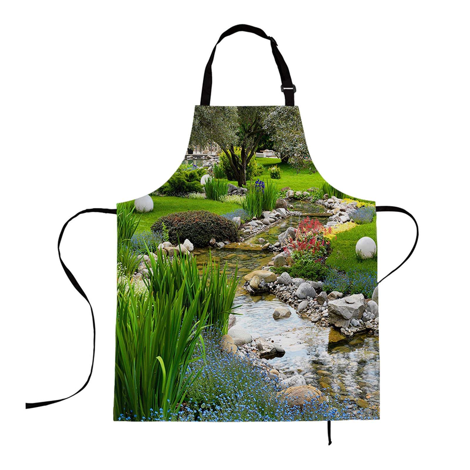 Stylish HOSNYE Lines Apron for Women - Flattering Figure Design - Perfect for Cooking, Baking, BBQ & Kitchen Activities