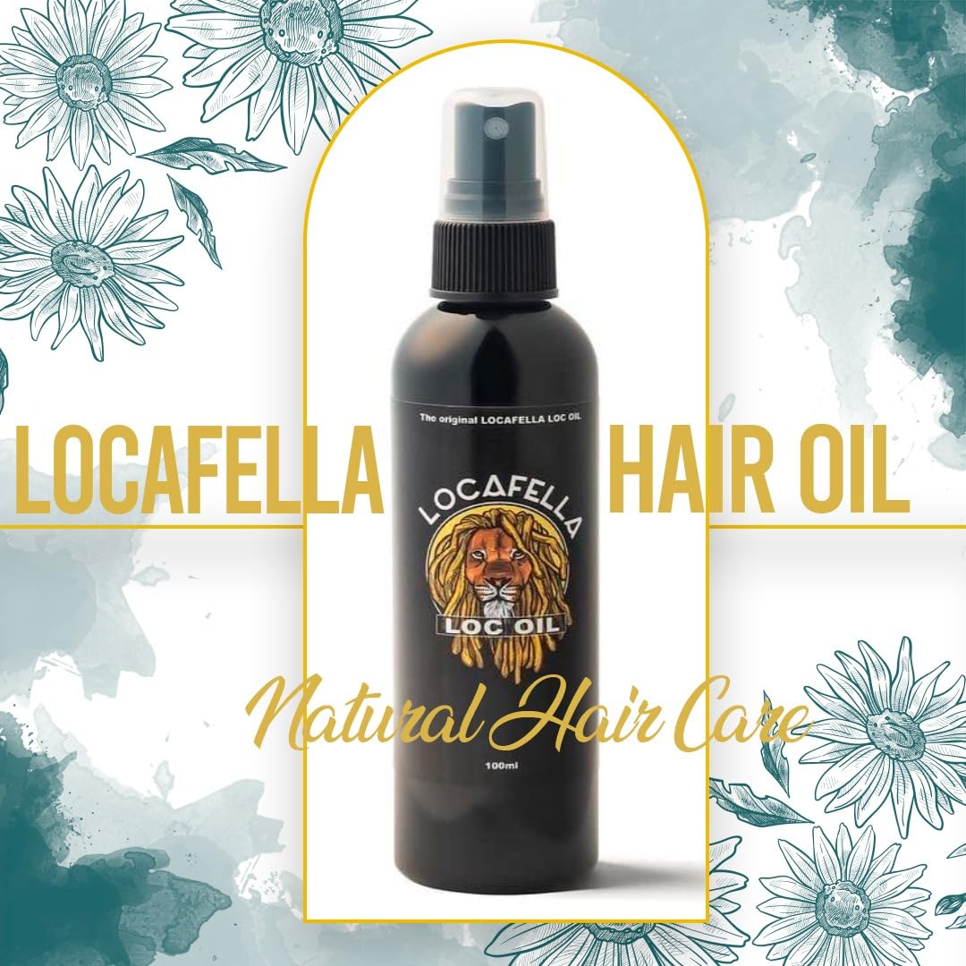 Premium Locafella Hair Growth Oil for Dreadlocks & Natural Hair - Moisturizing Scalp Treatment with Shine Enhancer for Braids, Faux Locs, Twists & Sisterlocs | Daily Hair Care Solution for Stronger, Healthier Locks