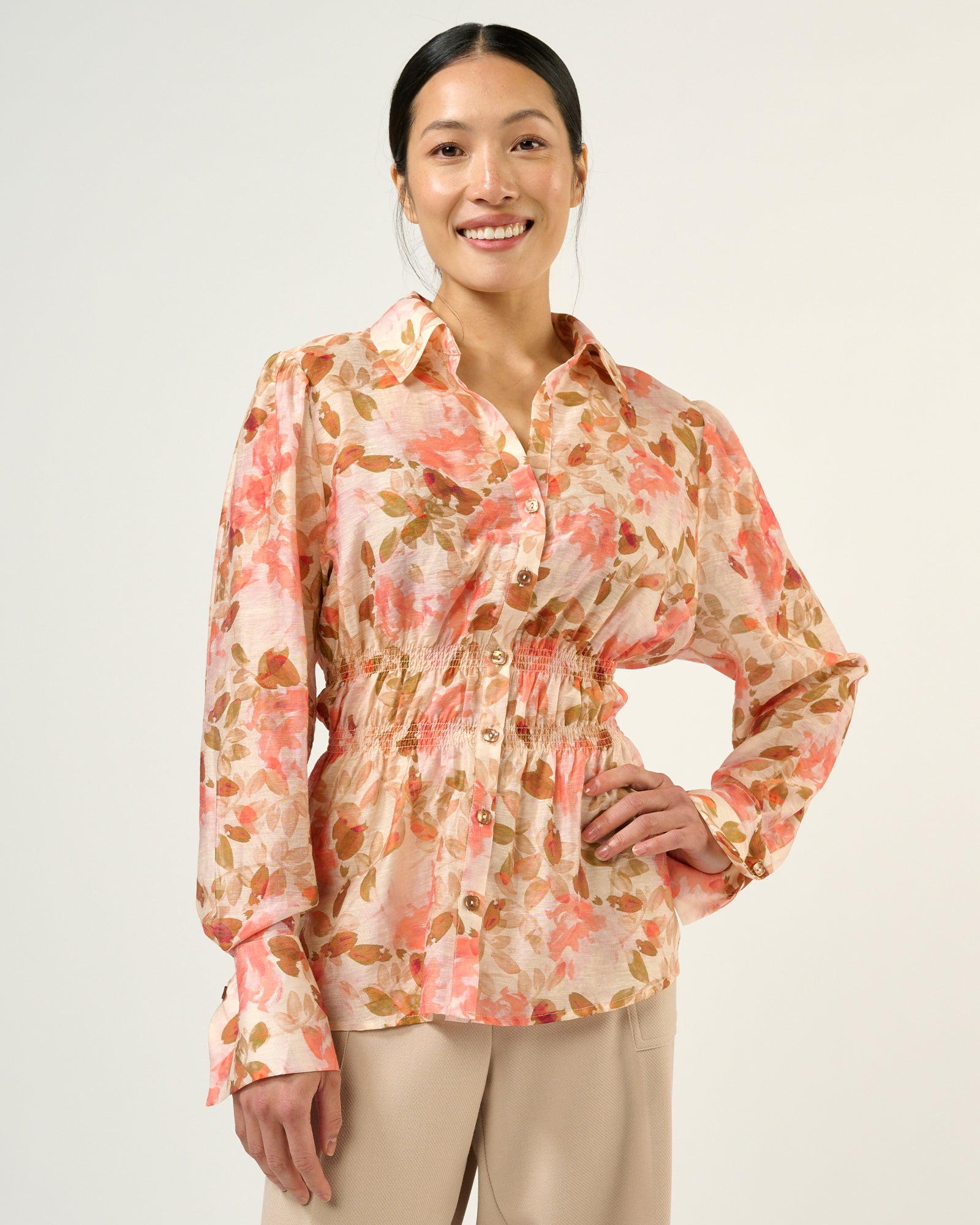 Pastel Primavera Top - Floral Print Blouse for Women | Spring & Summer Fashion | Perfect for Casual Outings & Date Nights