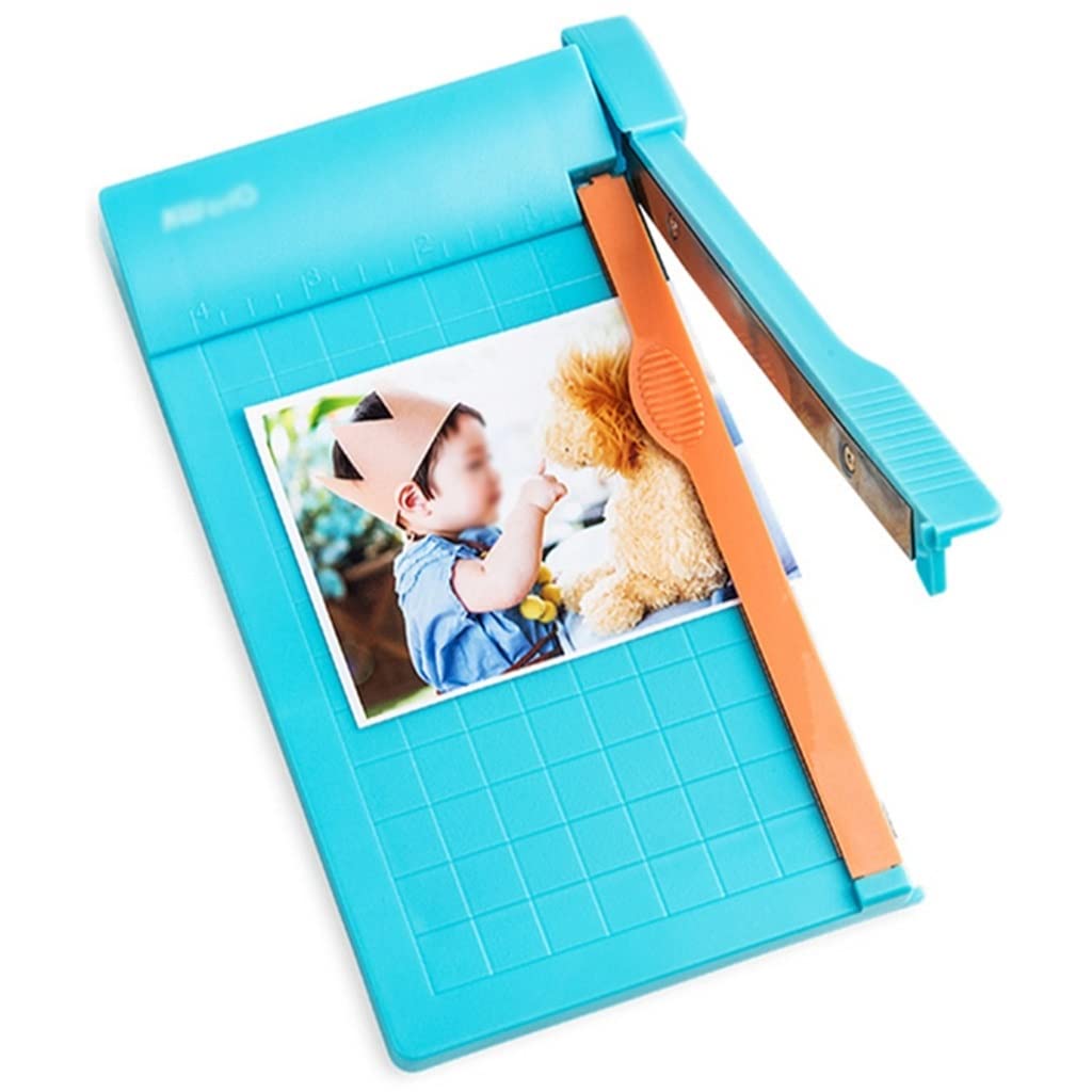 PDGJG A5 Paper Cutter Trimmer - Guillotine Cutting Machine for Scrapbooking, Photos & Crafting - Blue Color, 210x127x50cm - Perfect for Office, School & DIY Projects