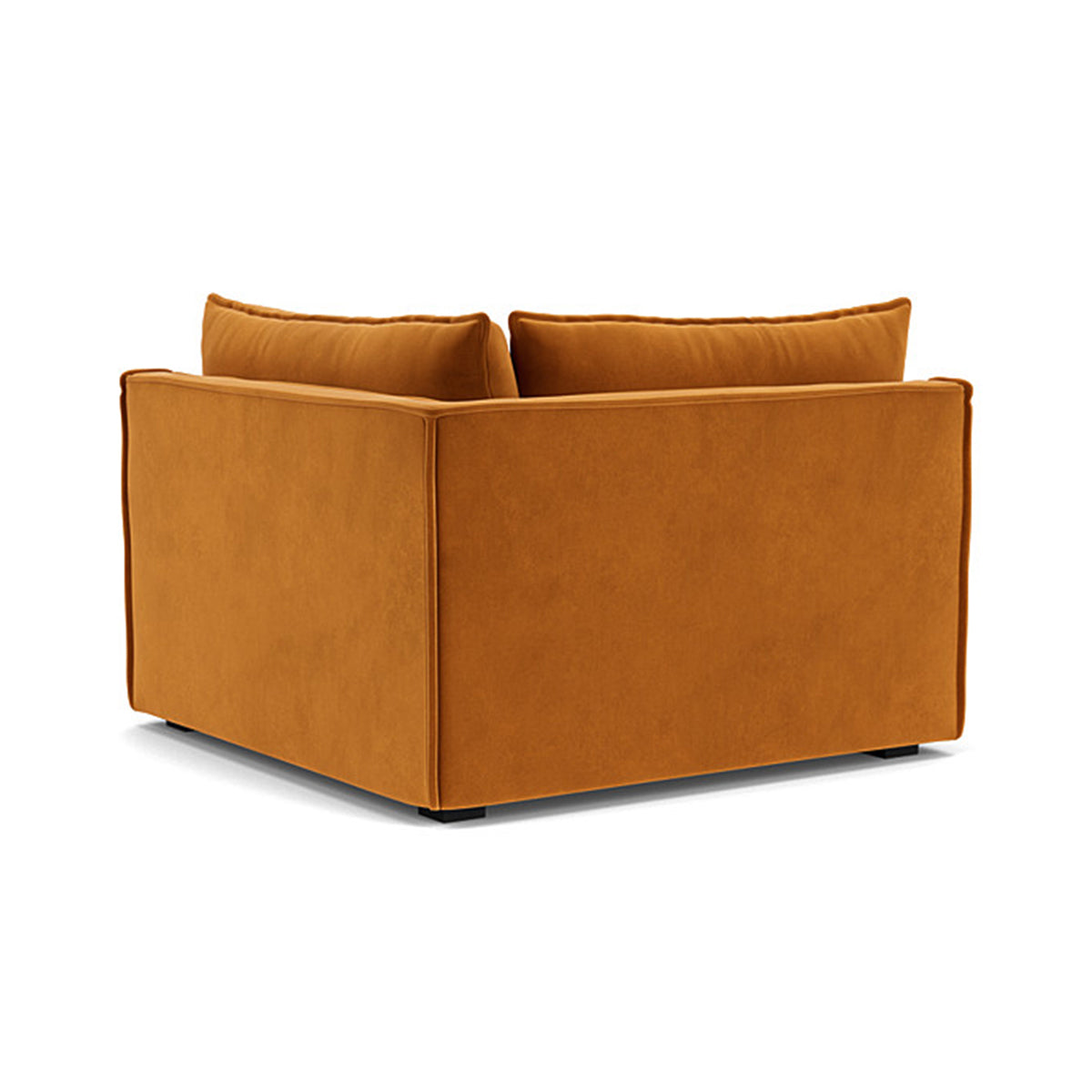 Daphne Velvet Left Corner Modular Sofa - 1 Seater, Modern Living Room Furniture for Small Spaces, Apartments & Cozy Home Decor