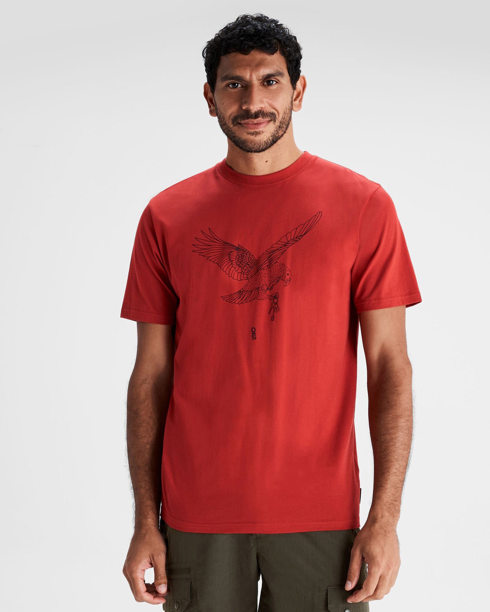 Organic Cotton Men's T-Shirt - O.Smither Kea Spicy Chilli Pepper Design | Soft & Breathable Casual Tee for Everyday Wear, Gym, and Outdoor Activities