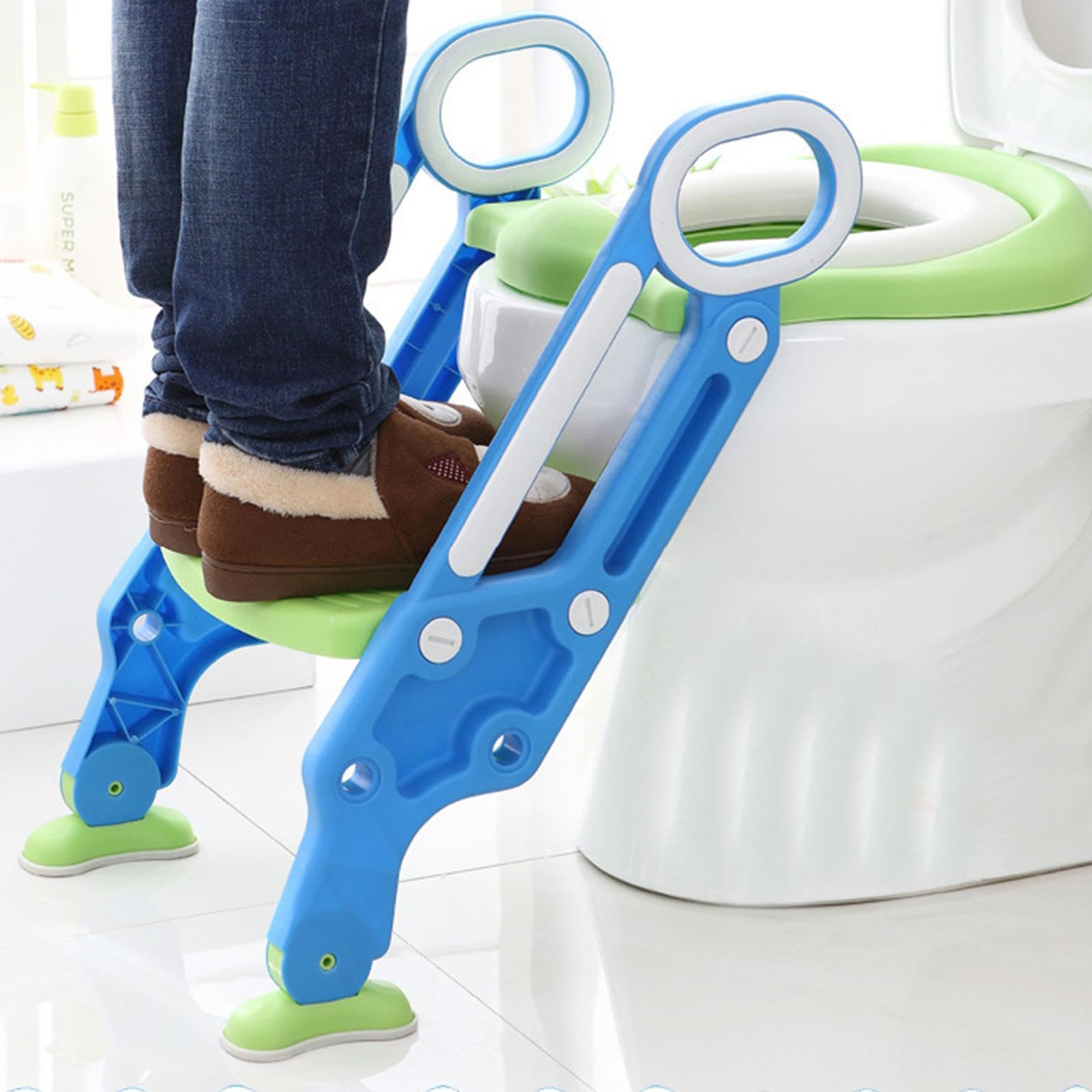 **Best Toddler Potty Training Seat with Step Stool - Adjustable & Comfortable Toilet Trainer for Boys & Girls - Perfect for Home, Daycare & Travel**