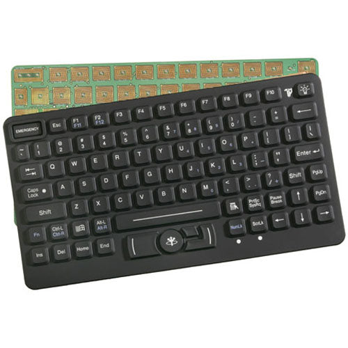 iKey SL 86 911 FSR OEM Rugged Backlit Keyboard with Force Sensing Resistor - Durable Industrial Keyboard for Harsh Environments, Control Panels & Emergency Vehicles