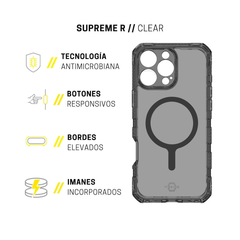 iTskins Supreme Rugged Case for iPhone 16 Pro Max - Shockproof & Drop Protection - Perfect for Outdoor Adventures & Daily Use
