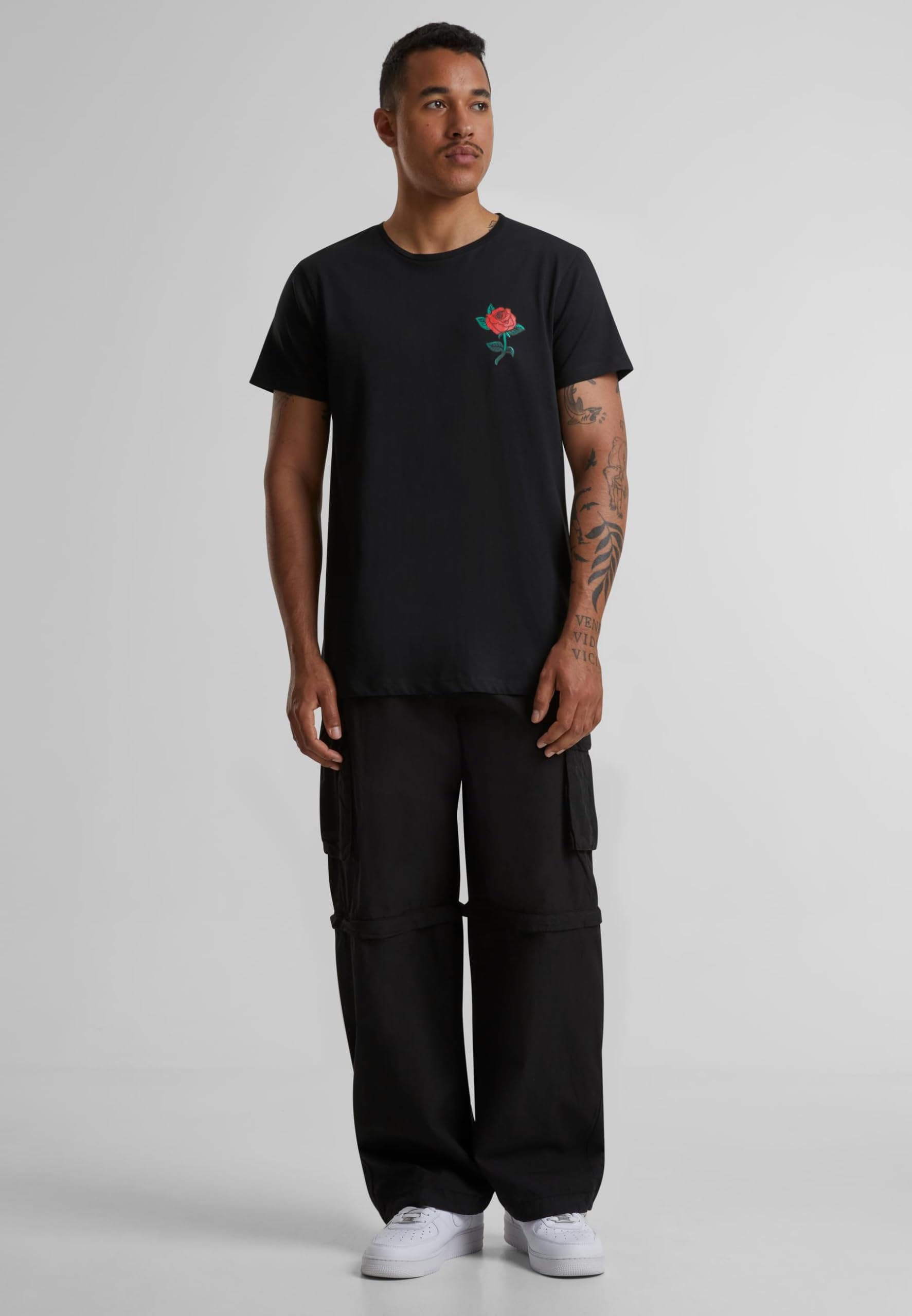 Premium Mister Tee Rose Graphic T-Shirt for Men - Black, Size XL - Casual Wear & Street Style Fashion
