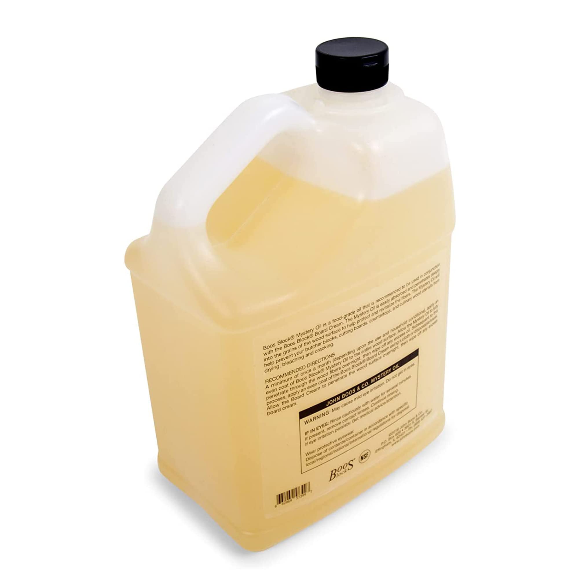 John Boos 128-Ounce Boos Block Mystery Oil - Premium Wood Cutting Board Conditioner & Protector | Food-Safe Wood Treatment for Kitchen Countertops, Butcher Blocks & Wooden Utensils
