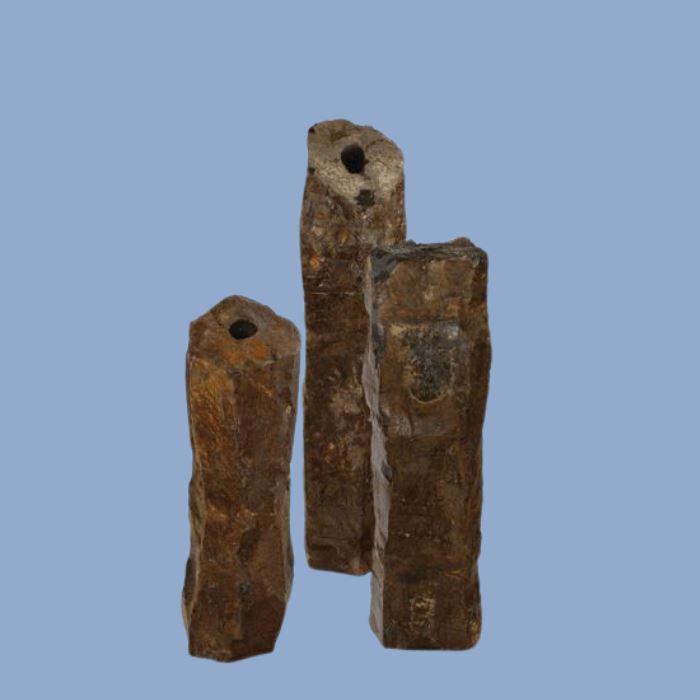 Natural Basalt Columns Set of 3 (24