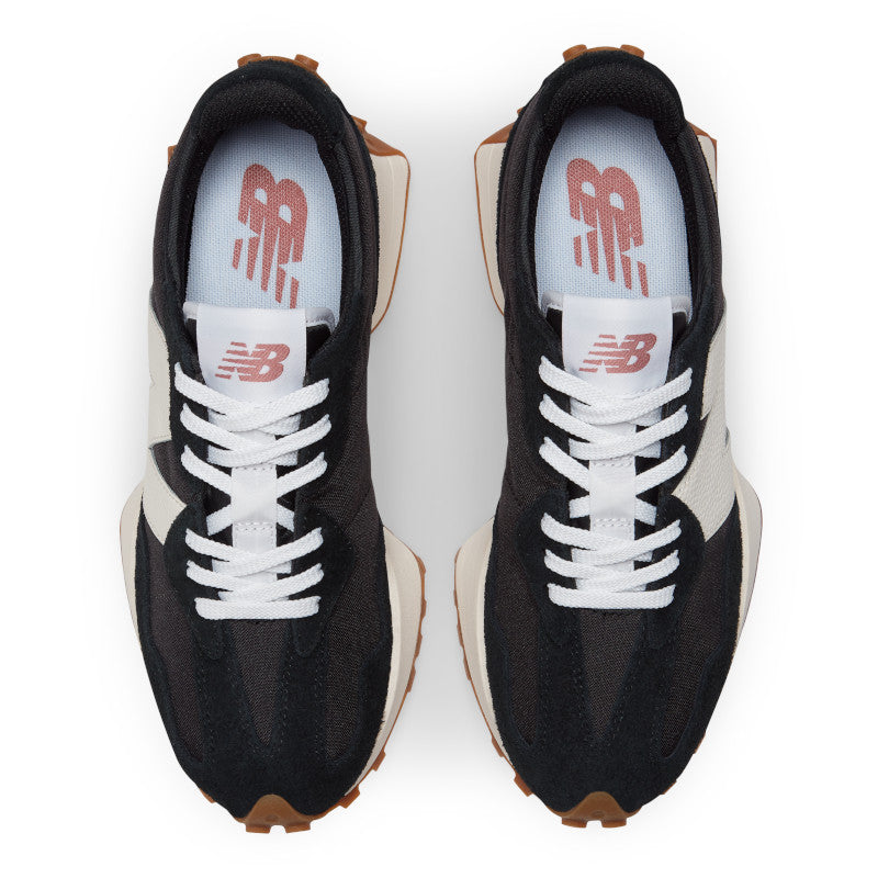 New Balance 327 Women's Lifestyle Sneakers - Black Gum Rubber Sole for Casual Wear & Everyday Comfort