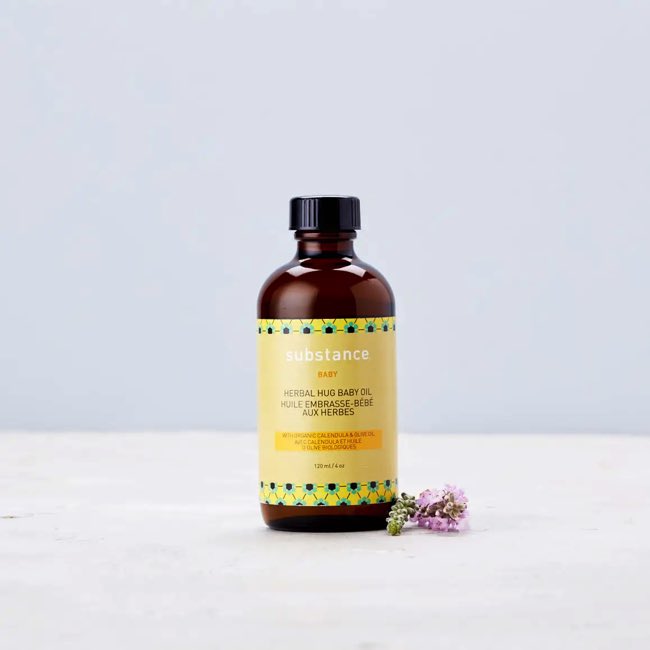 Organic Herbal Baby Massage Oil by Matter Company - Gentle & Soothing for Infant Skin Care, Perfect for Relaxation & Bonding Time