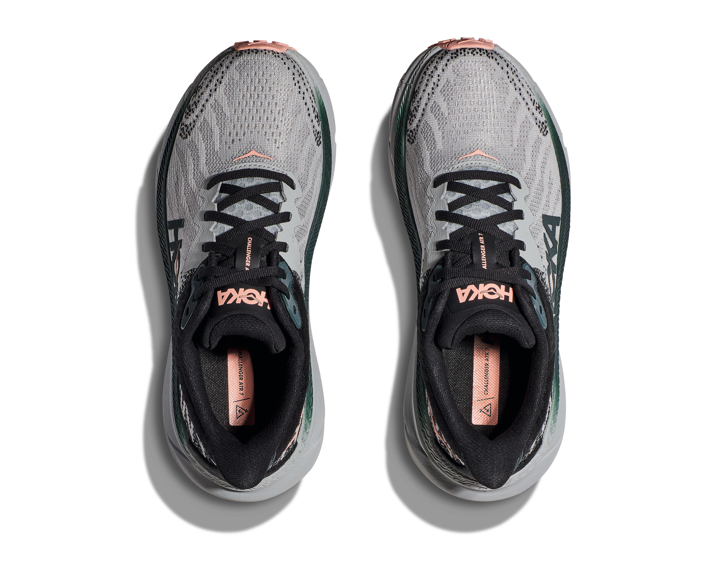 Women's HOKA Challenger 7 Running Shoes - Lightweight Trail & Road Sneakers for Women, HMSP Harbor Mist/Spruce - Perfect for Hiking, Jogging & Outdoor Adventures