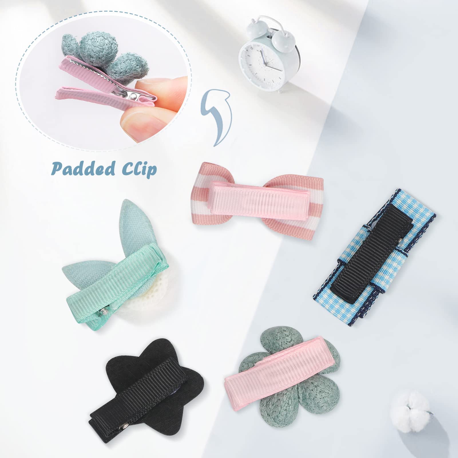 5-Piece Small Dog Cat Hair Clips Set - Cute Bow & Flower Crown Hairpins for Puppies, Girls Birthday Party & Grooming Accessories (Blue) | Perfect for Pet Fashion Shows, Photo Shoots & Daily Styling