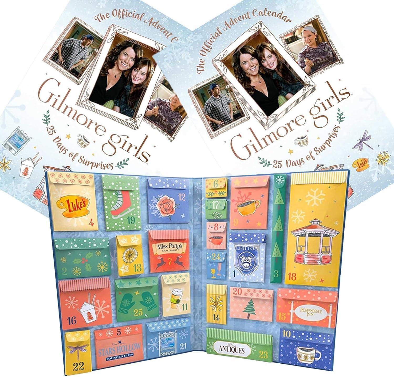 Gilmore Girls Advent Calendar 2024 - 24 Days Countdown to Christmas - Perfect Gift for Gilmore Girls Fans, Women, Girlfriends & Friends - Christmas Decor & Holiday Countdown Calendar (1 Piece) - Ideal for Home Decor, Office Desk & Christmas Party Gifts