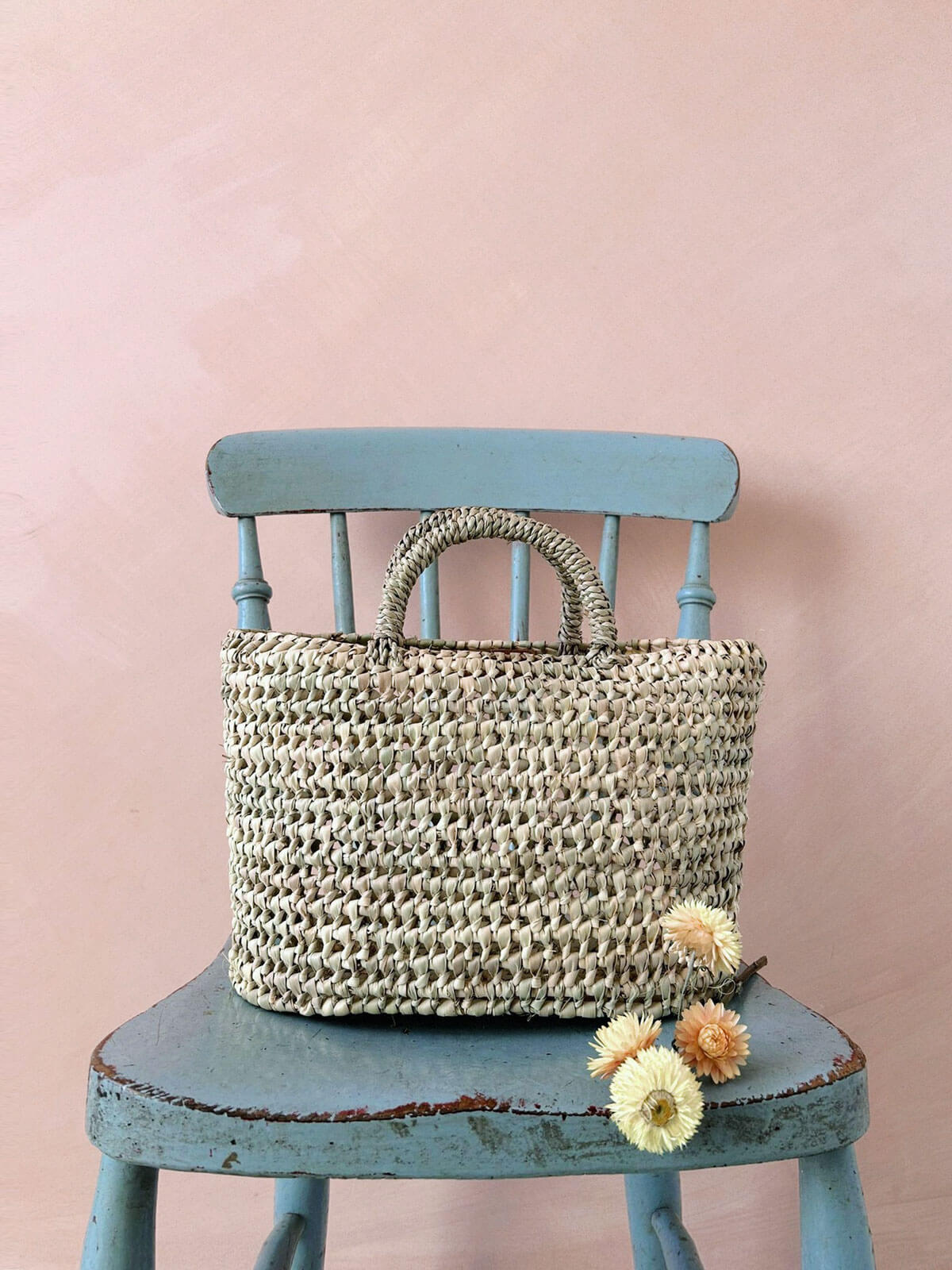 Oval Open Weave Nesting Baskets Set of 3 - Natural Woven Storage Bins for Home Organization - Perfect for Living Room, Nursery & Bathroom Decor