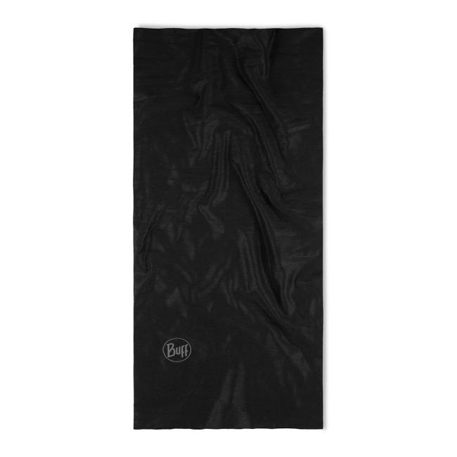 BUFF Coolnet UV Solid Black Neck Gaiter - Sun Protection & Cooling Scarf for Outdoor Activities, Hiking, Running, and Cycling