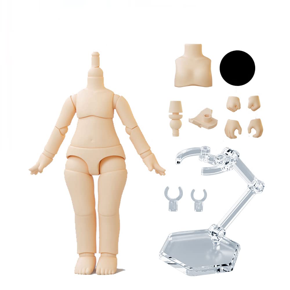 XiDonDon 1/12 Scale BJD Doll Body - 9.6cm/11cm YMY2 Action Figure Replacement Parts (Milky White) | Perfect for Doll Customization, Photography & Collectibles