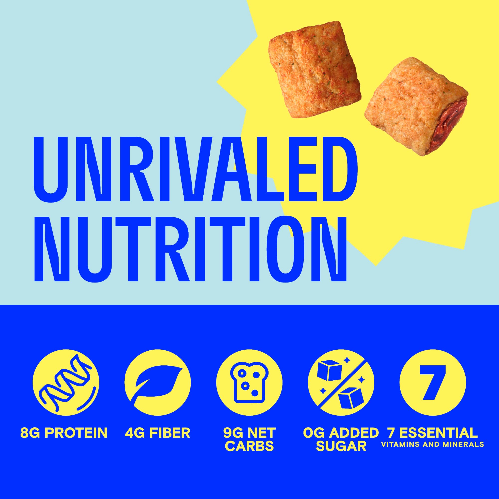 Rivalz Snacks - High Protein & Fiber Stuffed Snacks | Gluten Free, Vegan, Non-GMO, Low Glycemic, Plant-Based | Zero Added Sugar | Healthy Snacks for Adults & Kids | 6-Count Variety Pack | Perfect for On-the-Go, School Lunches & Office Snacking