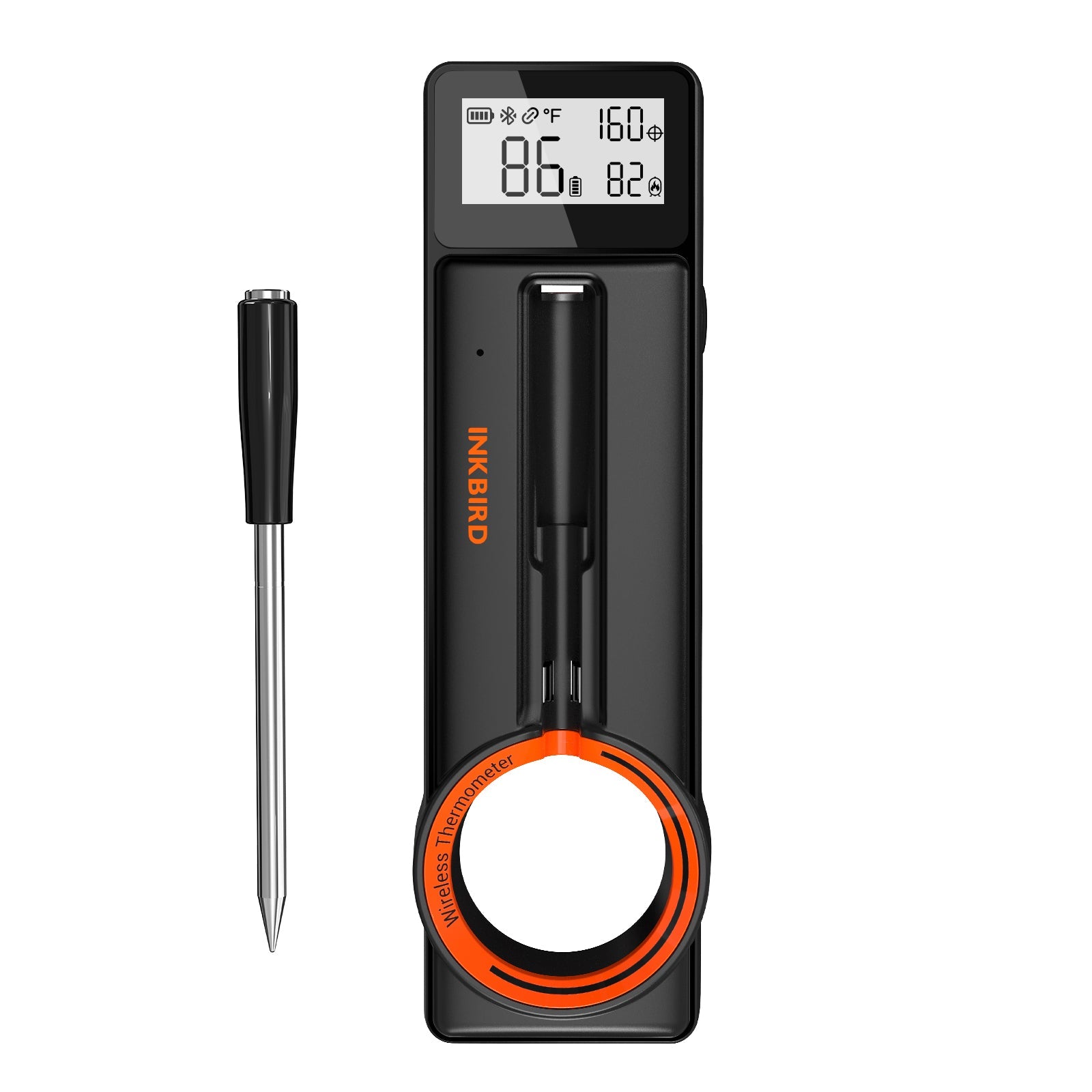 Wireless Bluetooth Meat Thermometer for Grilling, Smoking & BBQ - INT 21 B Digital Cooking Thermometer with Long Range & Smart App - Perfect for Steak, Turkey, Chicken & Outdoor Cooking