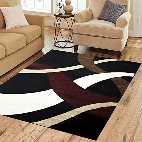 Msrugs Wavy Area Rug 3'x8' - Soft Non-Slip Living Room Rug, Bedroom Carpet, Hallway Runner, Kitchen Floor Mat | Nairobi Collection for Home Decor & Cozy Spaces
