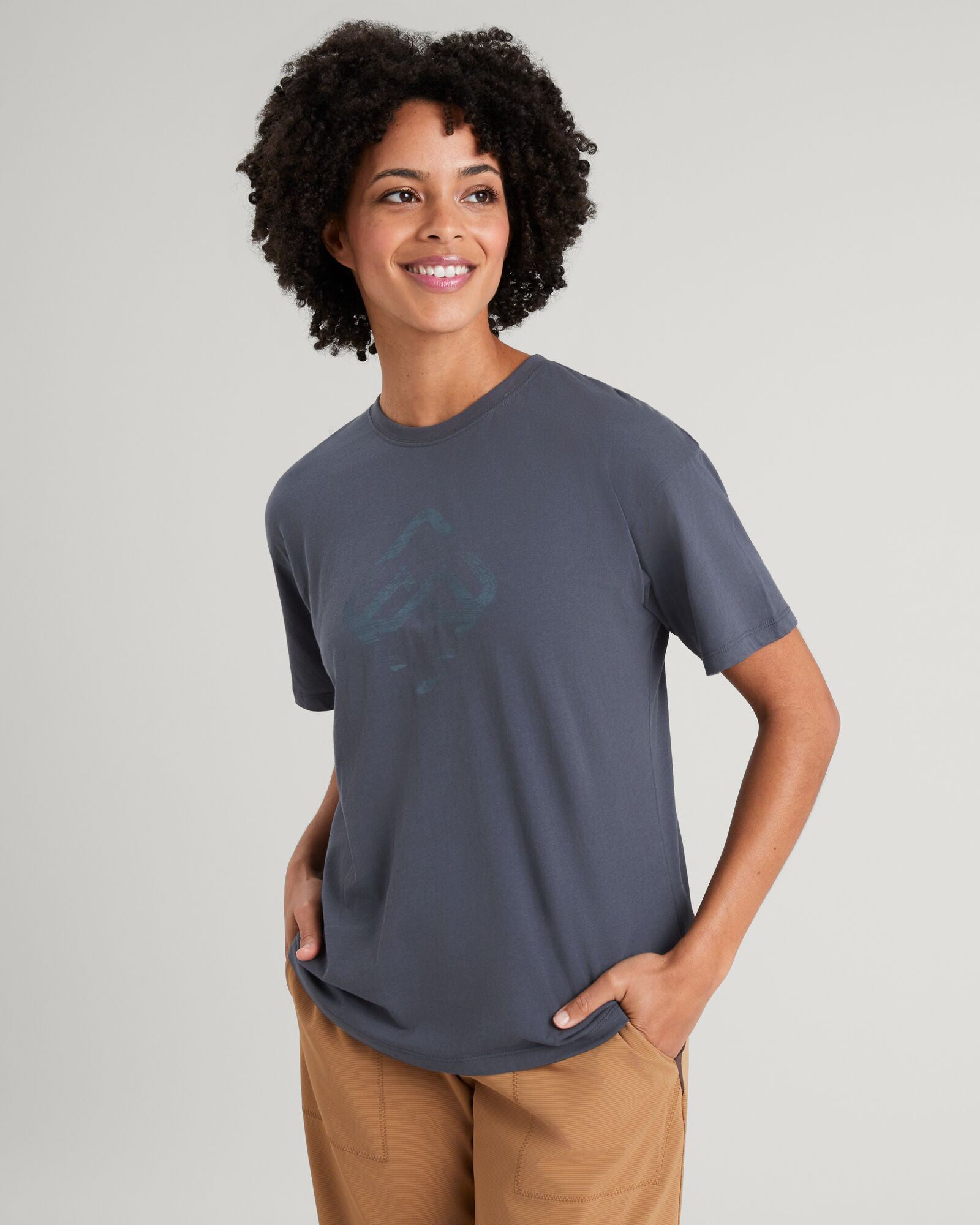 Geo Glitch Icon Women's Graphic T-Shirt - Trendy Night Outfit for Casual Wear & Street Style Fashion