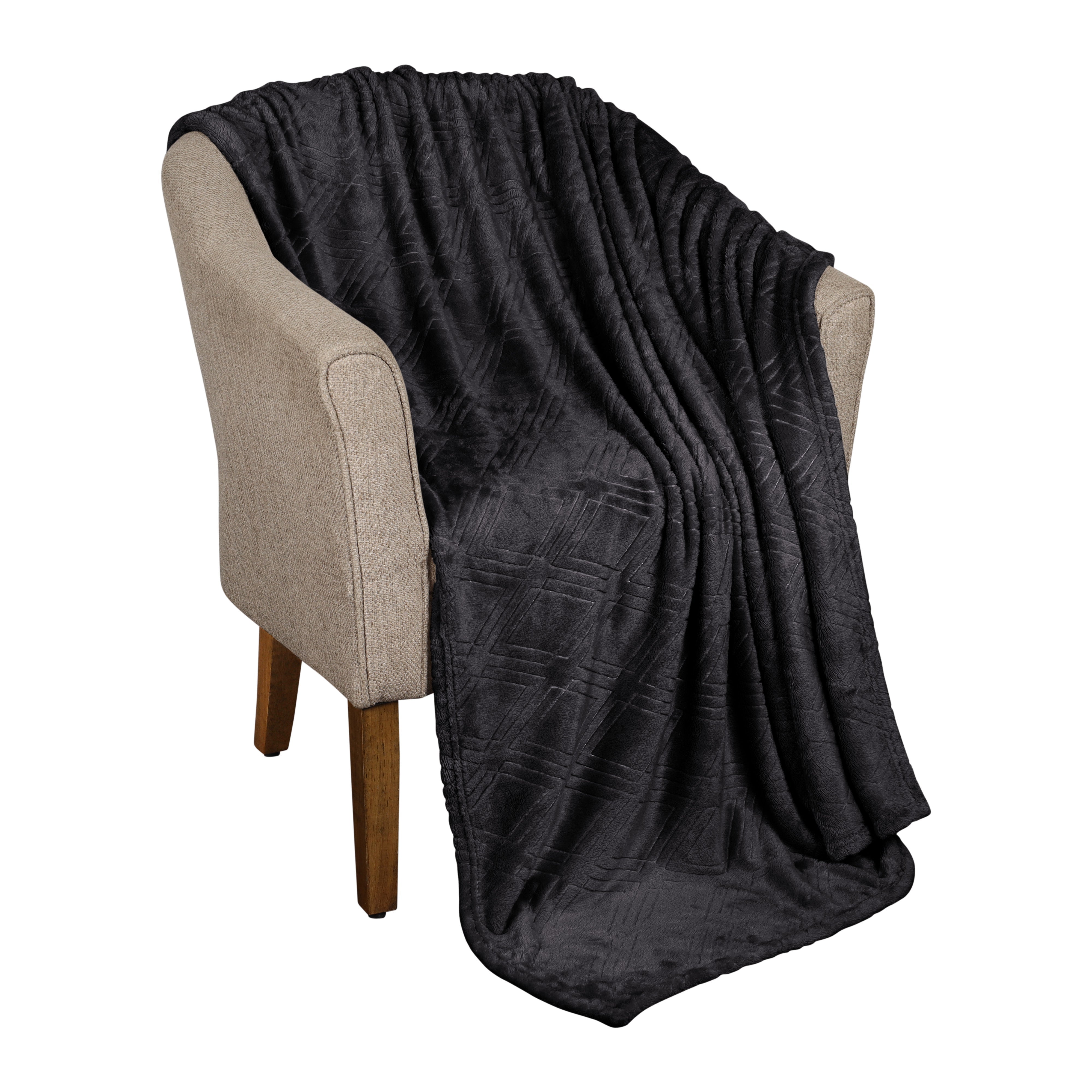Premium Alaska Diamond Plush Fleece Blanket - Ultra Soft & Cozy Throw for Bed, Sofa, and Travel - Warm Winter Blanket for Home, Office, and Camping