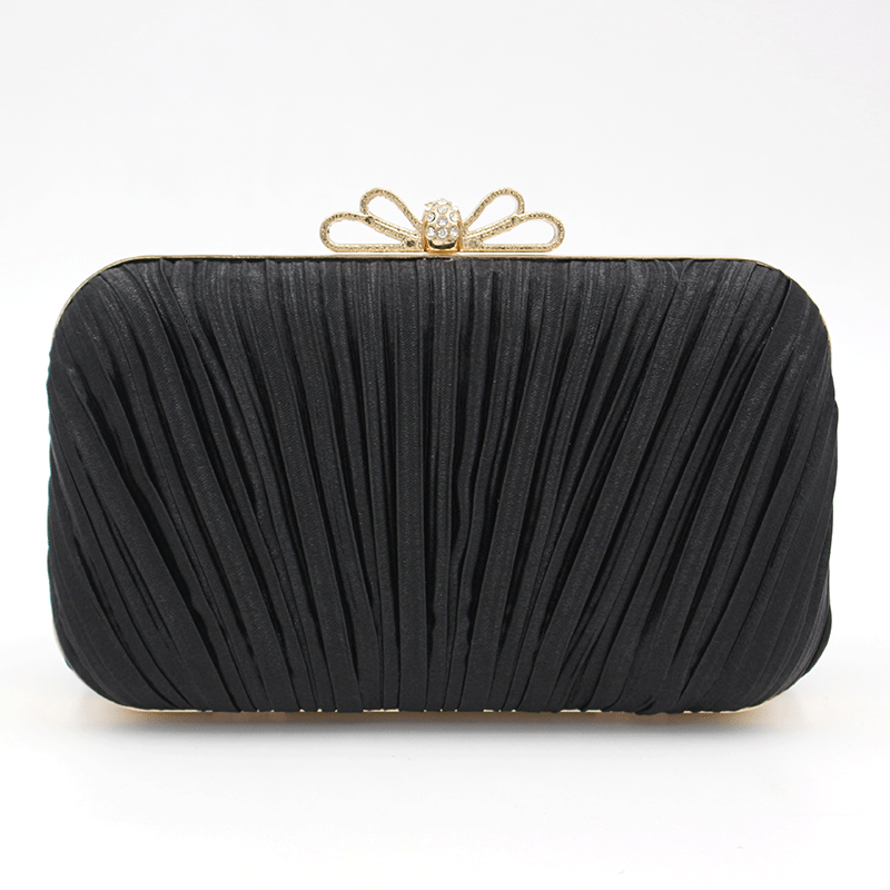 Elegant Pleated Handbag for Dinner & Banquet - Women's Evening Clutch Bag for Social Events, Parties & Formal Occasions | Perfect for Gala, Wedding & Cocktail Dresses | Model 607095743182