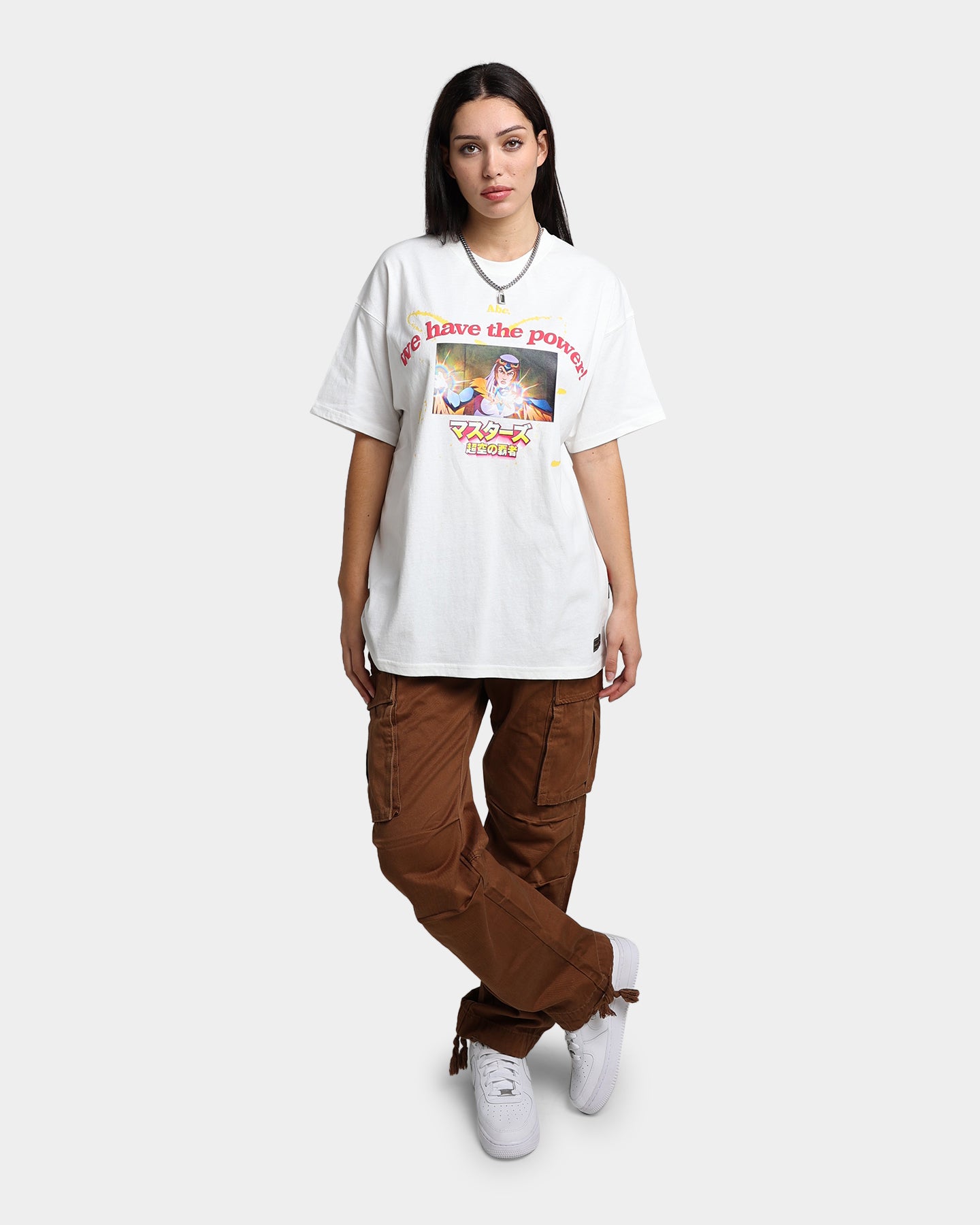 Mattel Advisory Board Crystal X 'We Have The Power' White T-Shirt - Official Merchandise for Fans & Collectors - Perfect for Cosplay, Conventions & 80s Nostalgia