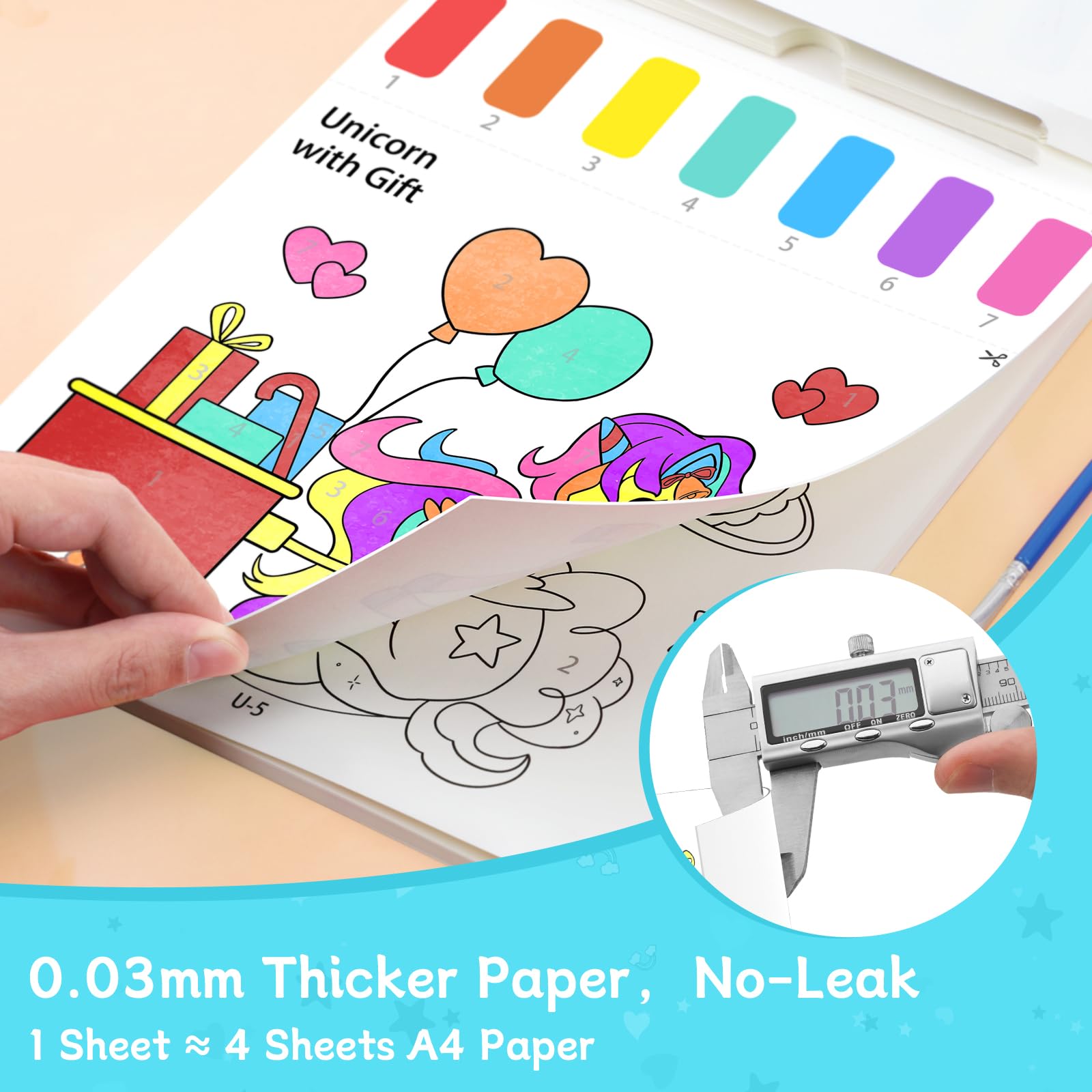 PERRYHOME Mess-Free Water Coloring Books for Kids Ages 3-8, Frozen Themed Paint with Water Activity Set - Toddler Arts & Crafts Toys, Perfect Birthday & Christmas Gifts for Girls & Boys | Fun Indoor Activity, Travel Entertainment & Creative Learning Tool