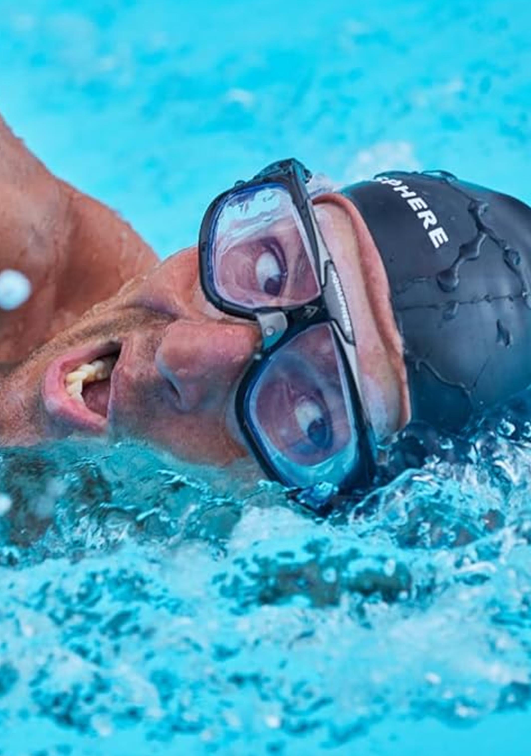 AquaSphere Seal 2.0 Adult Swim Goggles with Clear Lens - Comfortable Anti-Fog Swimming Glasses for Men & Women - Perfect for Lap Swimming, Training & Water Sports