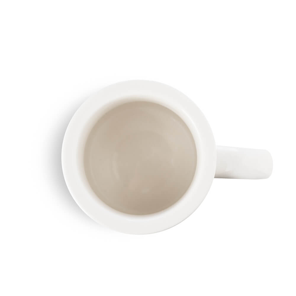 Premium White Porcelain Espresso Mug - 10oz (305ml) Diner Coffee Cup for Home, Office & Cafe Use - Ideal for Espresso, Latte & Hot Beverages