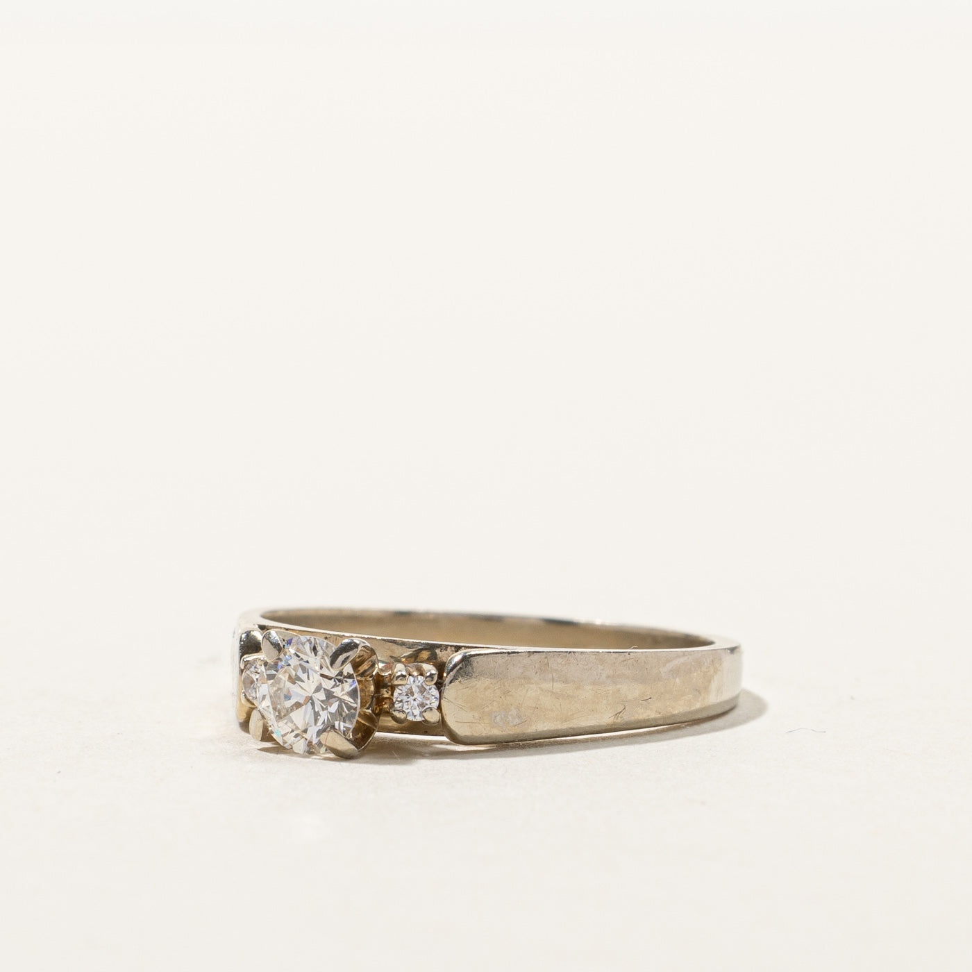 0.37ctw Three Stone Diamond Ring - Size 7.25 | Elegant Engagement, Wedding, or Anniversary Jewelry Gift for Women