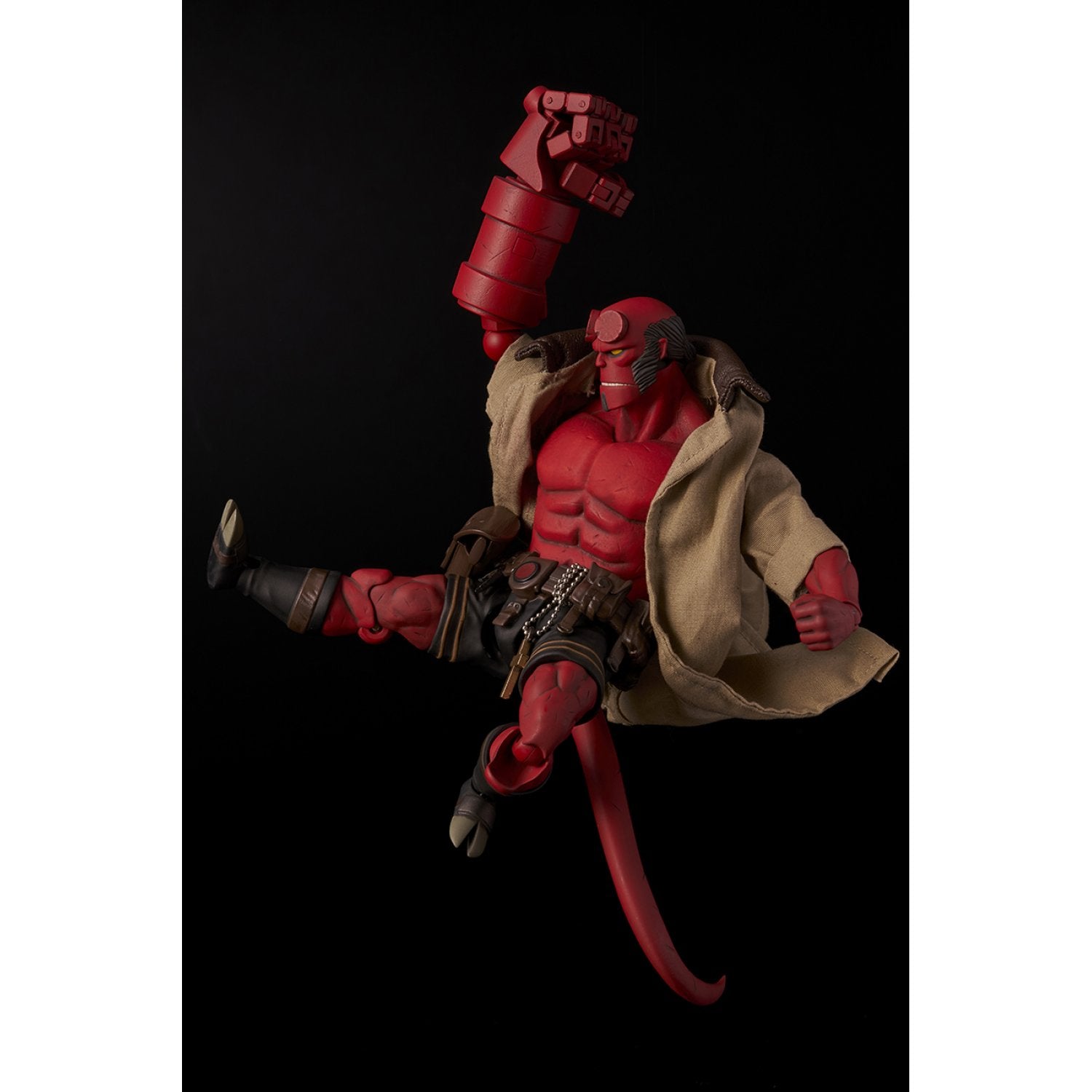 1000toys (Sen Toys) Hellboy 1/12 Scale Action Figure with PX Preview Exclusive BPRD Shirt - Collectible Anime Model for Display & Cosplay
