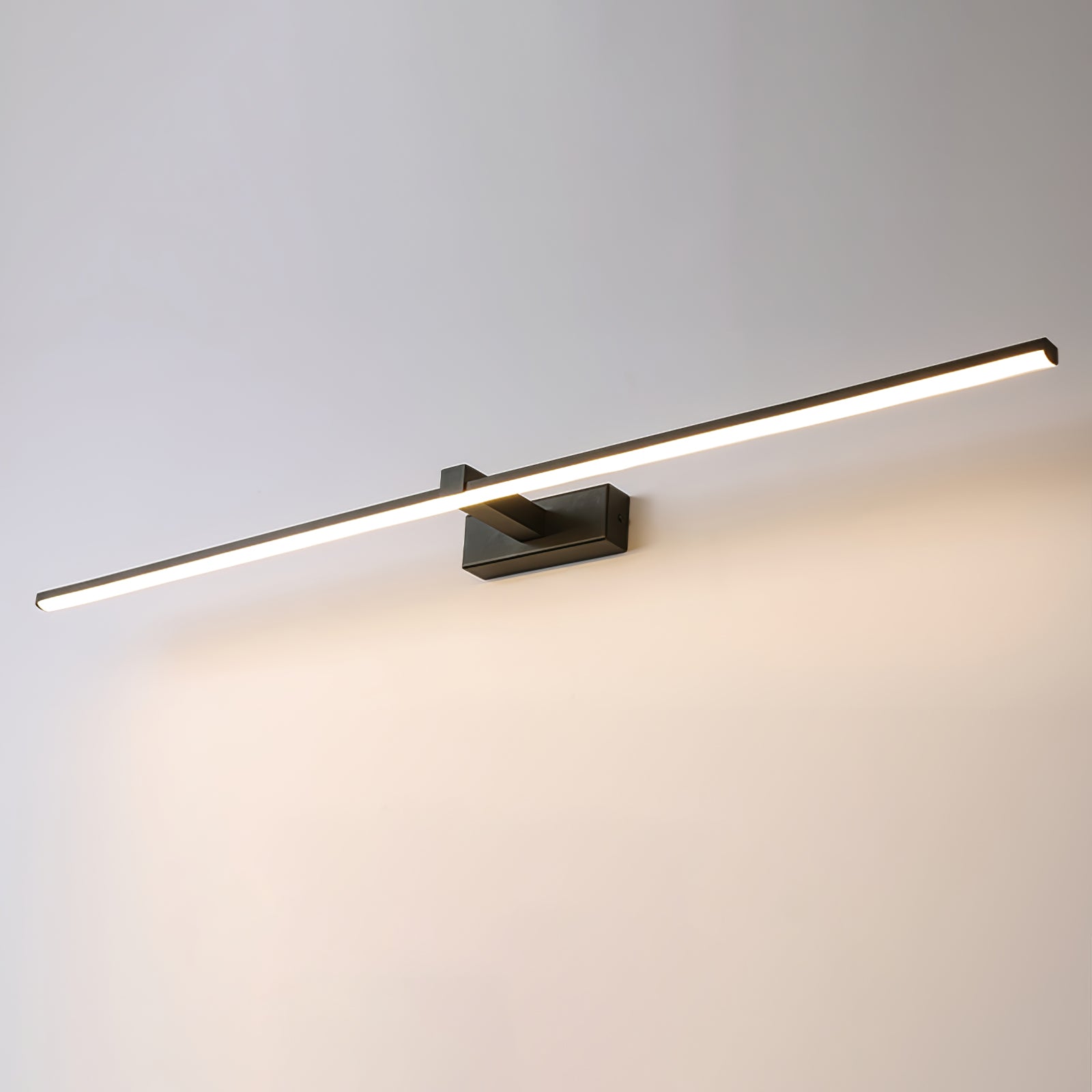 Modern Metal Linear Mirror Wall Light - Sleek Bathroom Vanity Lighting for Contemporary Homes - Perfect for Bedroom, Hallway & Makeup Area