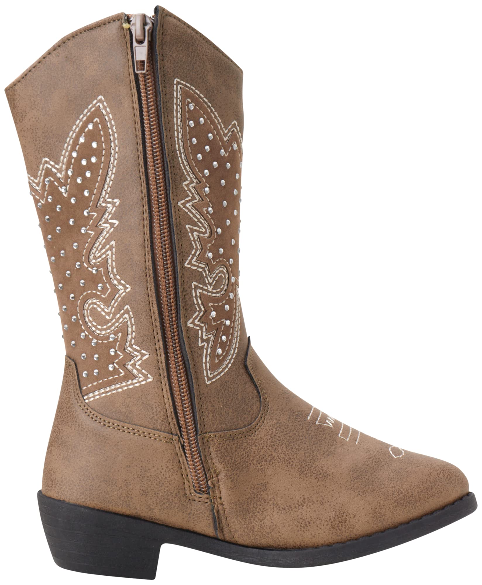 Girls' Western Cowboy Boots for Toddlers - Comfortable & Stylish Leather Boots for Kids - Perfect for Rodeo, Halloween Costumes & Western-Themed Parties