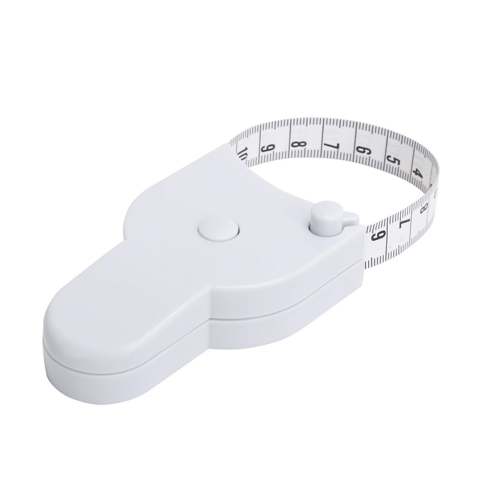 HURRISE Retractable Body Measuring Tape with Lock Pin & Push Button - Double-Sided Soft Tape Measure for Accurate Body Measurements - Perfect for Weight Loss Tracking, Fitness Progress & Tailoring