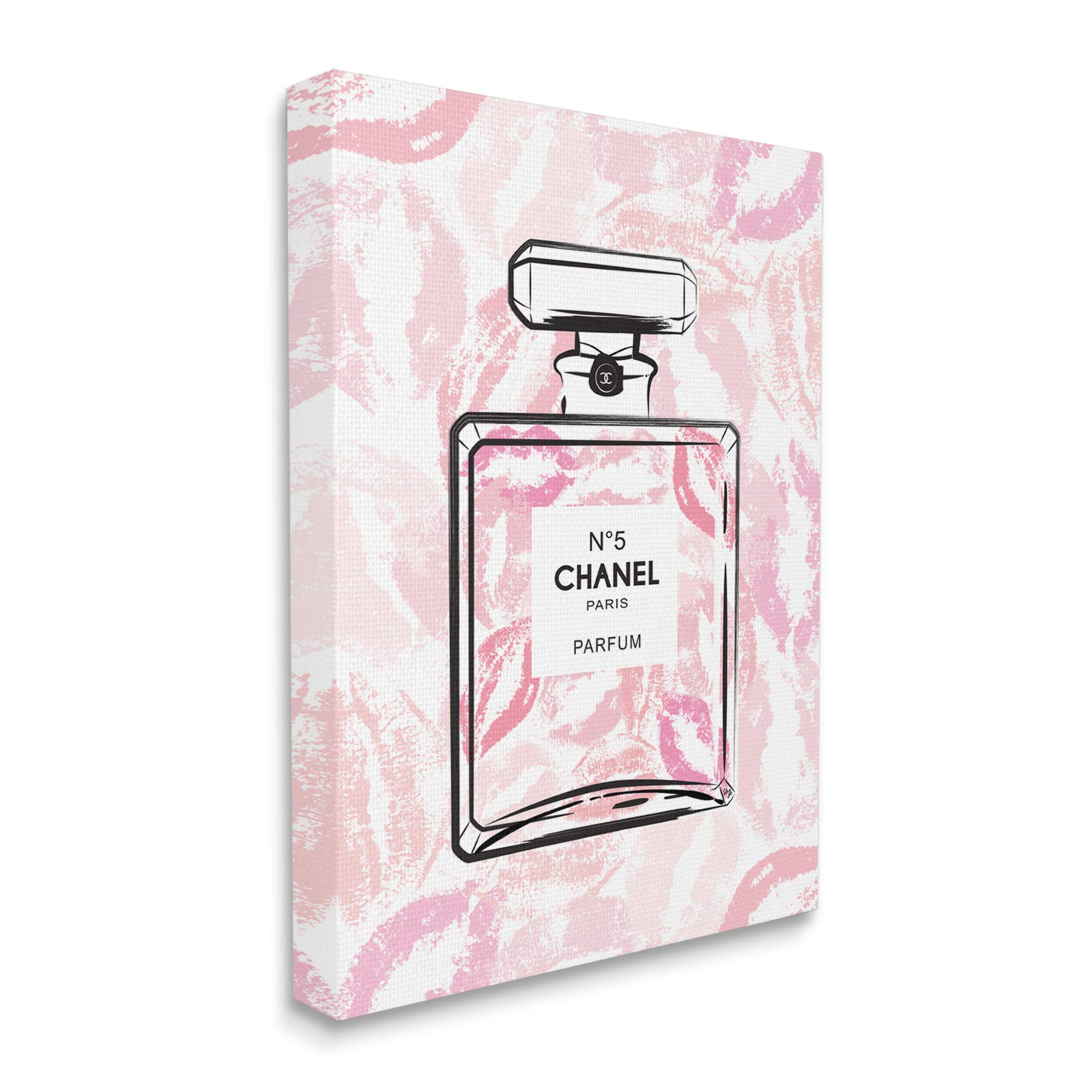 Abstract Lipstick Kiss Perfume Bottle Fashion Canvas Wall Art by Martina Pavlova - 30