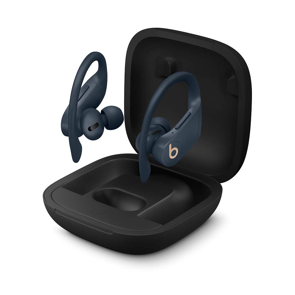 Powerbeats Pro Wireless Earbuds - Bluetooth Headphones with Charging Case, Lightning to USB-A Cable, Sweat & Water Resistant (Navy Blue) - Perfect for Gym, Running & Workouts