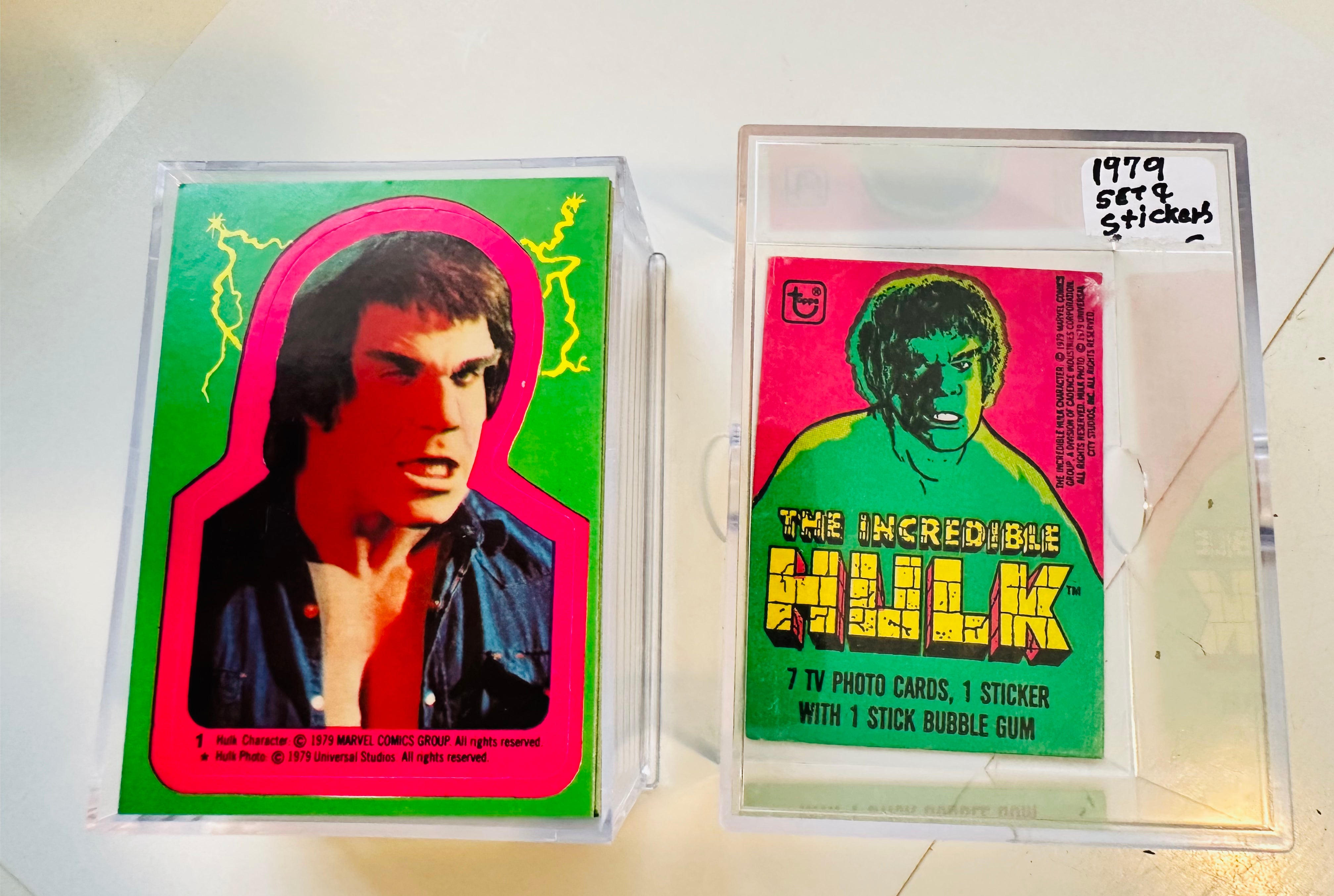 1979 Incredible Hulk TV Show Trading Cards & Stickers Collection - High Grade Condition - Perfect for Collectors, Nostalgic Gift & Pop Culture Display